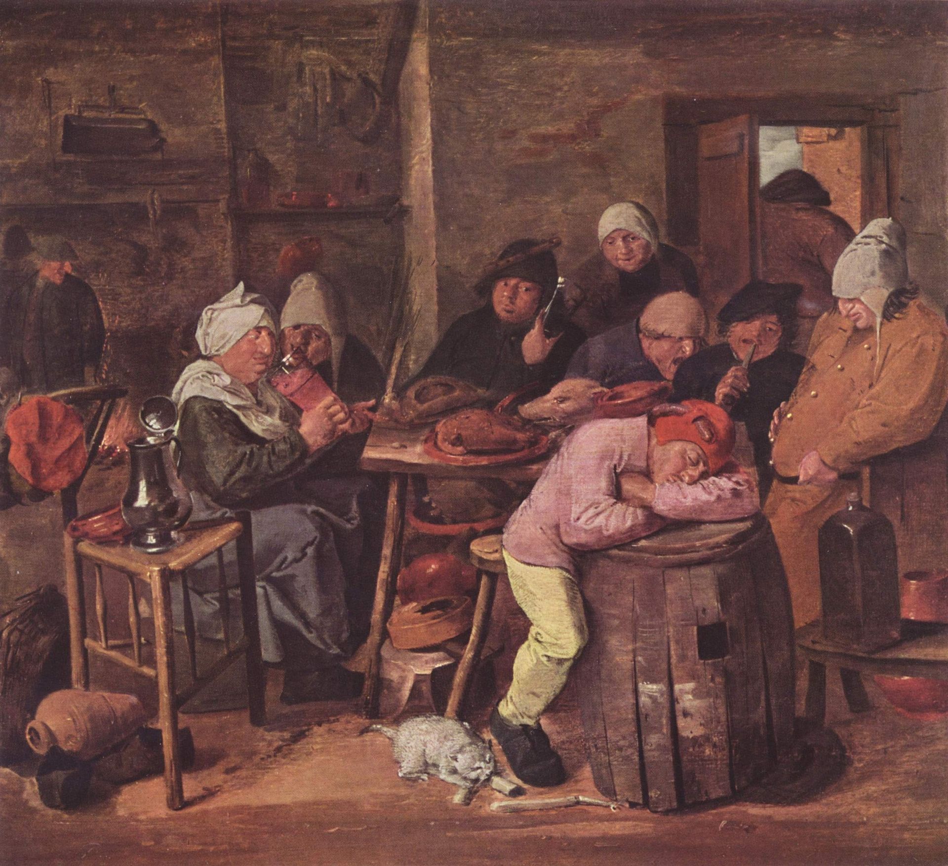 The Schlachtfest by Adriaen Brouwer
