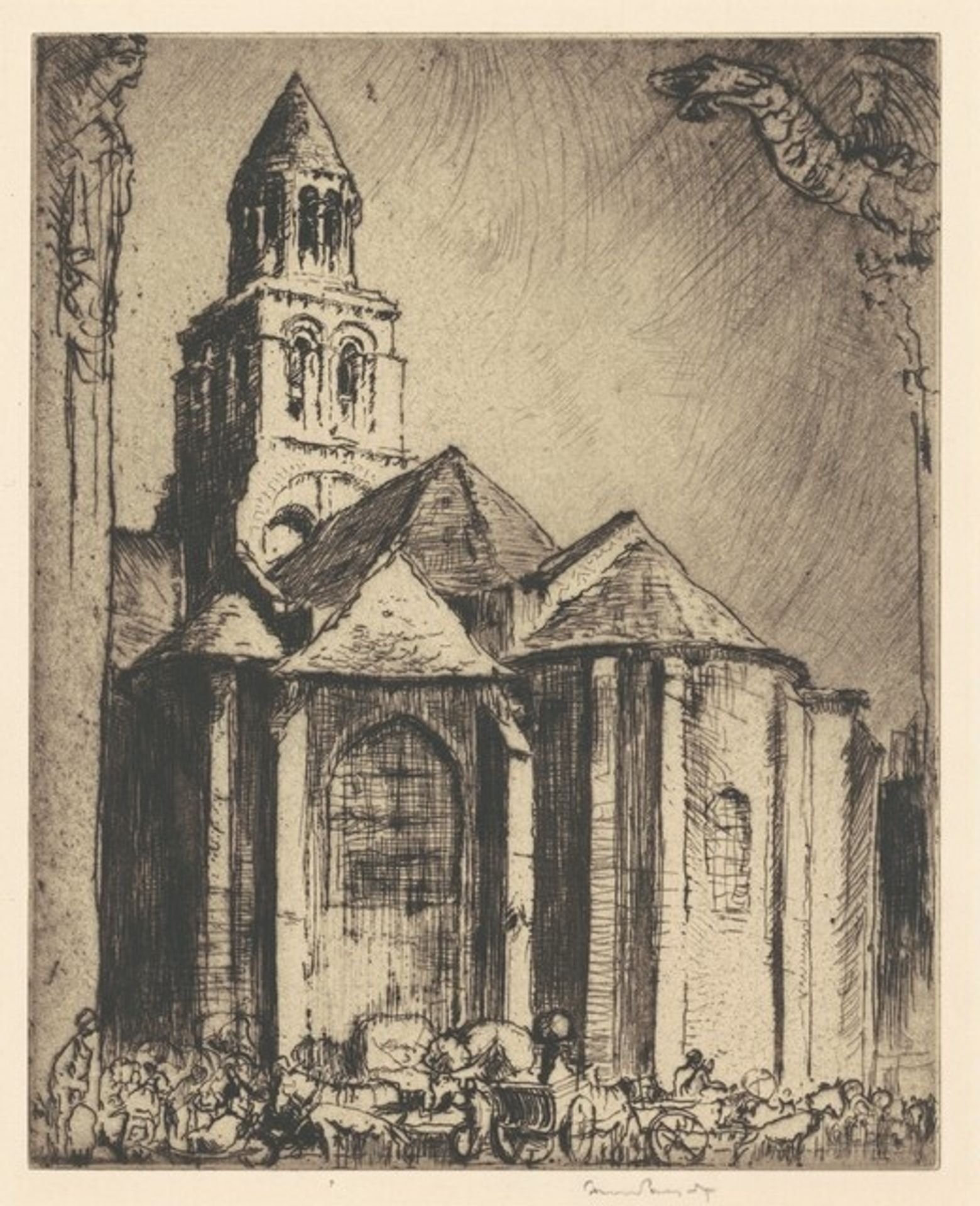 Notre Dame, Poictiers by Frank Brangwyn