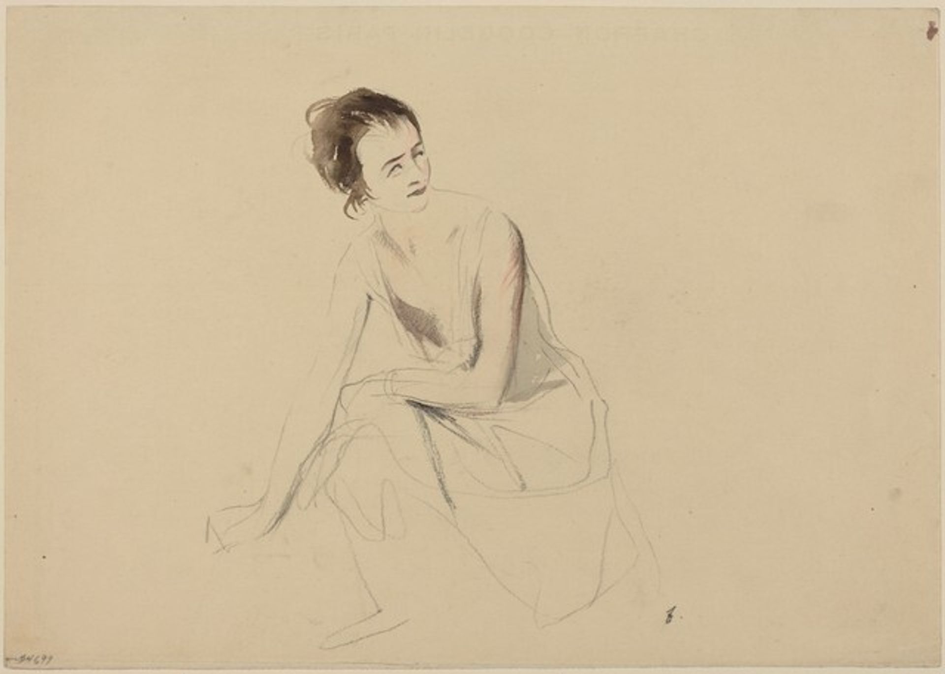 Study of a Seated Girl by Jean-Louis Forain