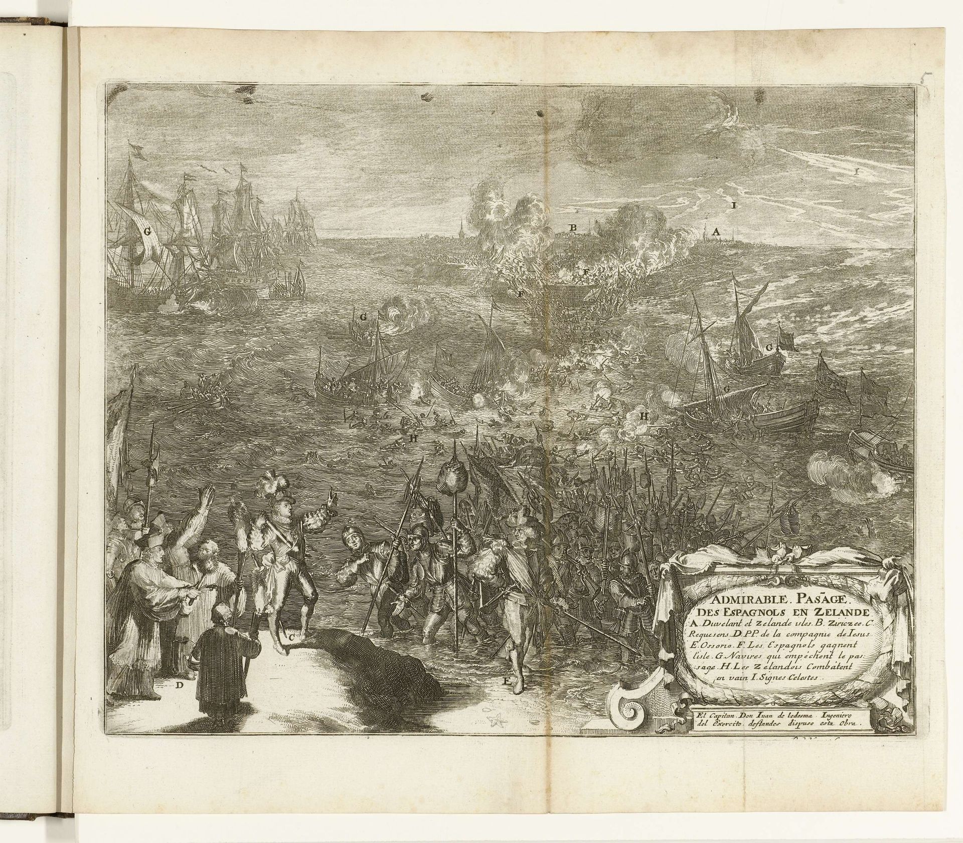Nachtelijke tocht van de Spaanse soldaten naar Duiveland, 1575 by Romeyn de Hooghe