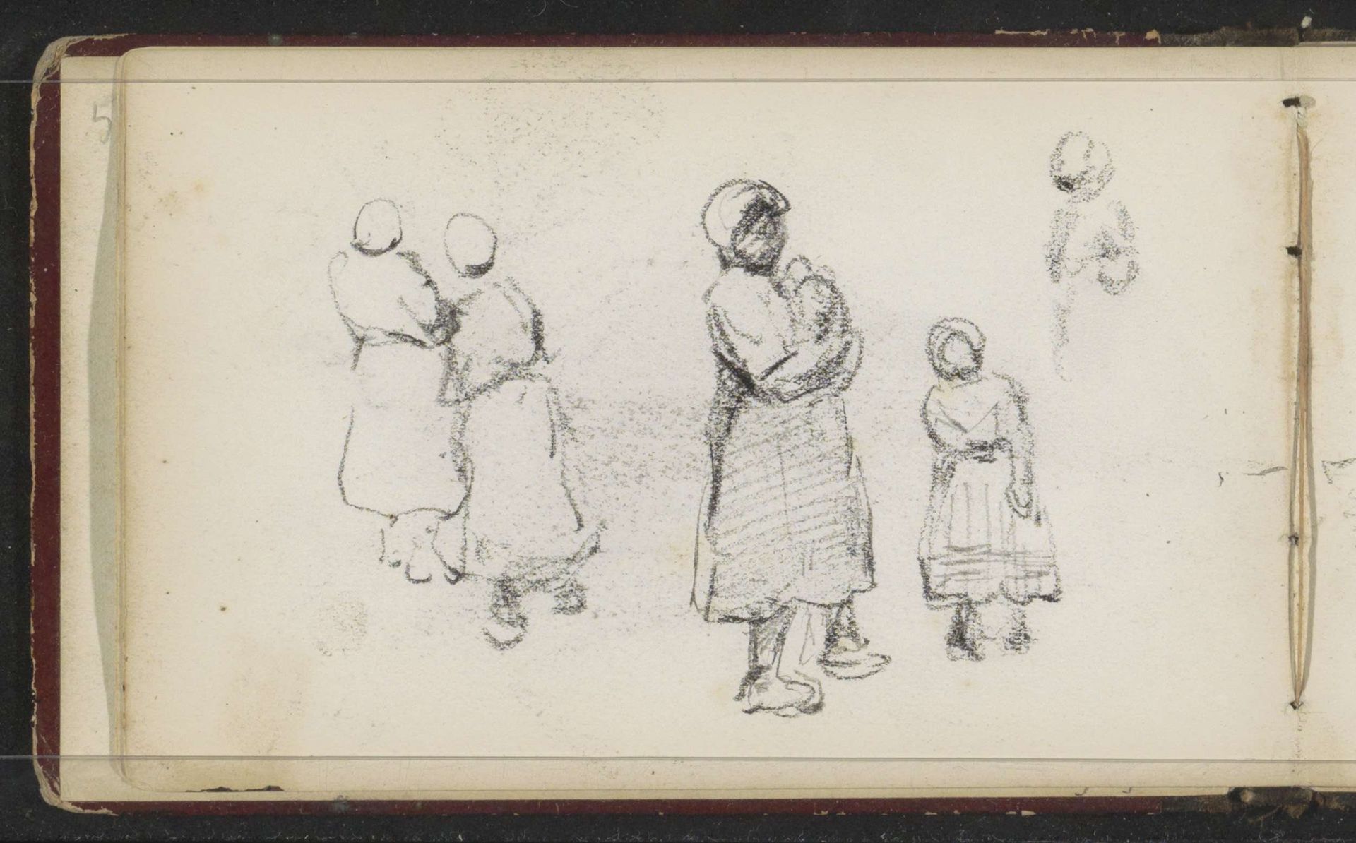 Boerinnen en kinderen by Willem Cornelis Rip