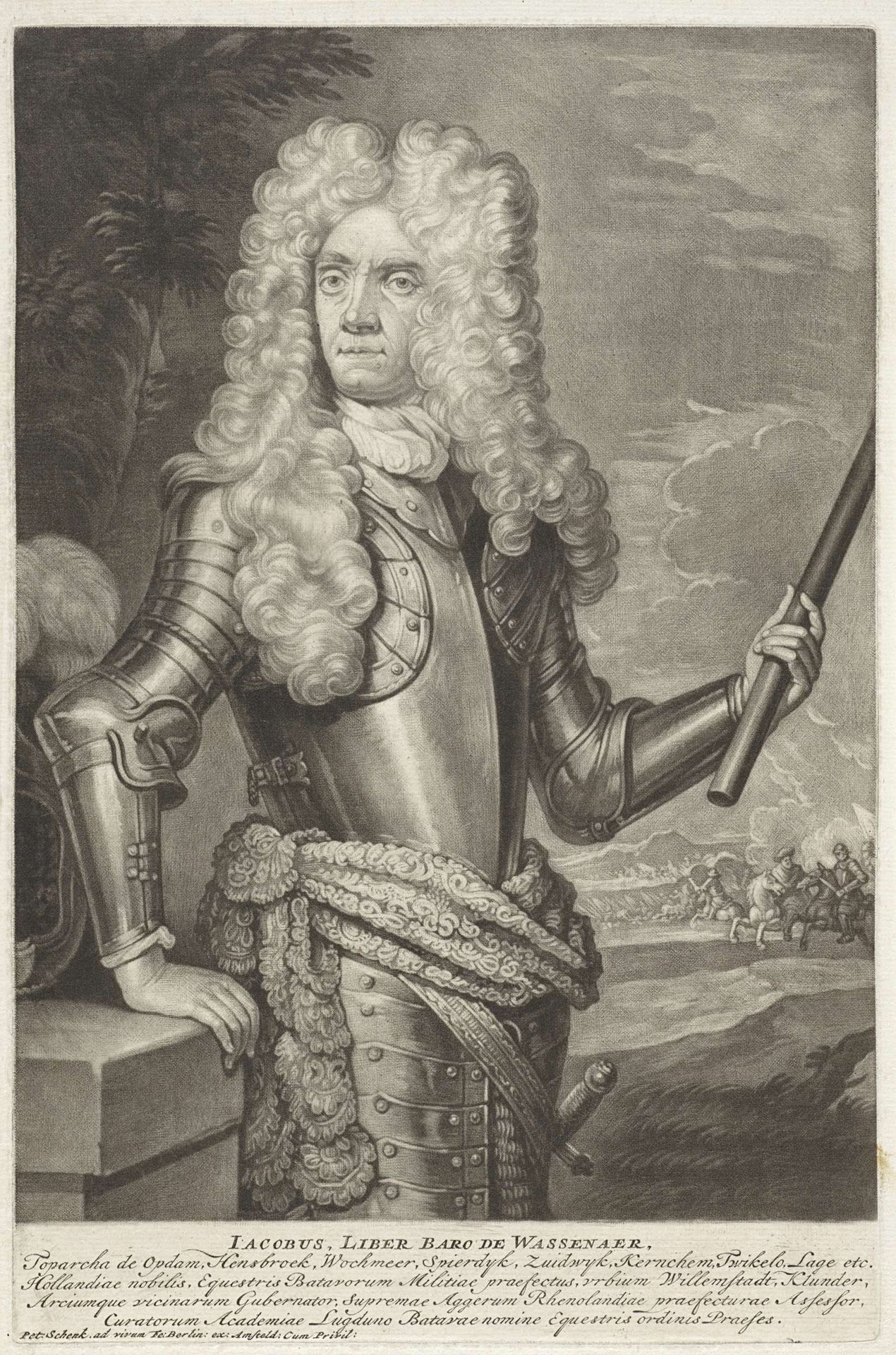 Portret van Jacob baron van Wassenaer heer van Obdam by Pieter Schenk
