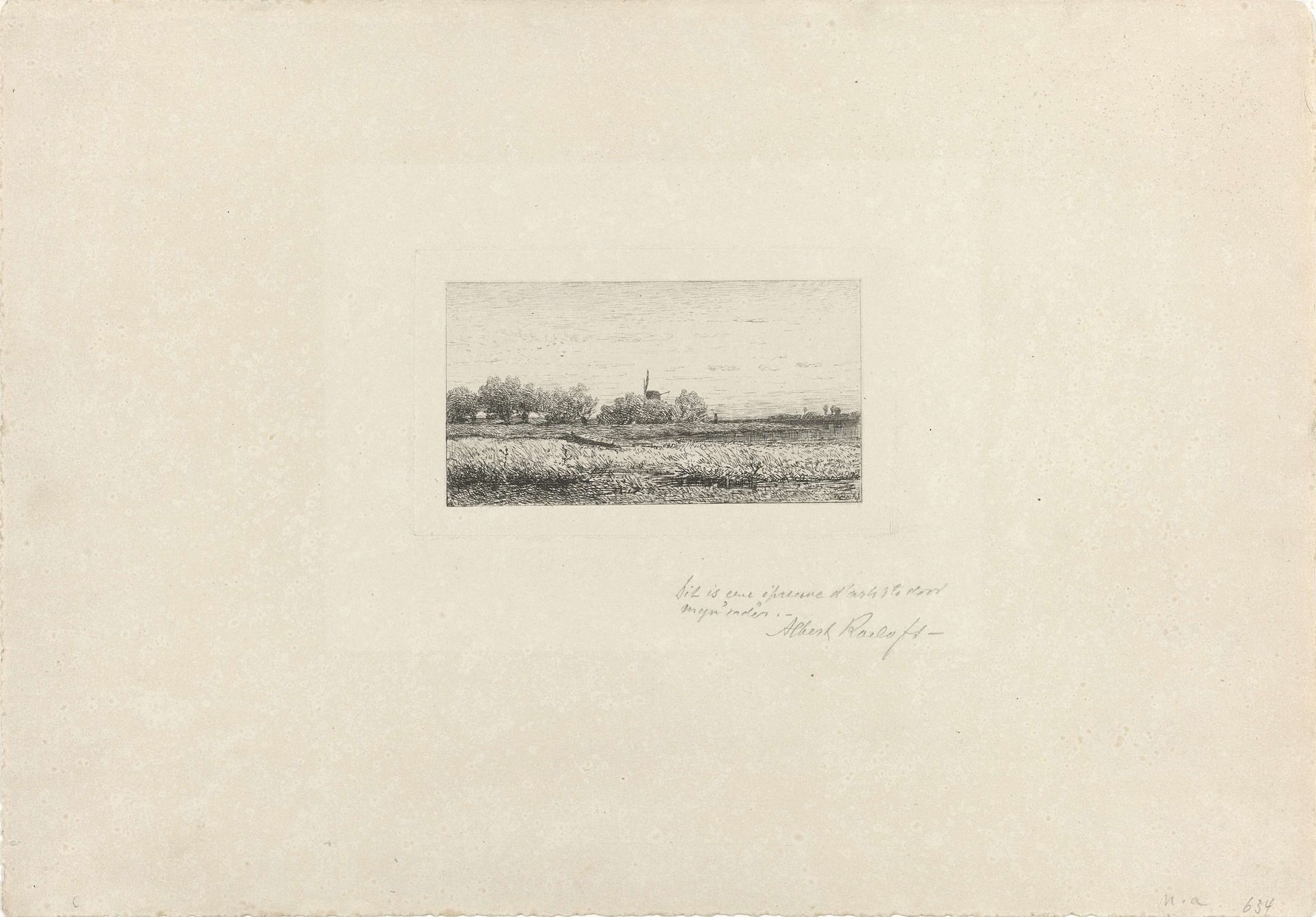 Landschap met meertjes en poelen by Willem Roelofs