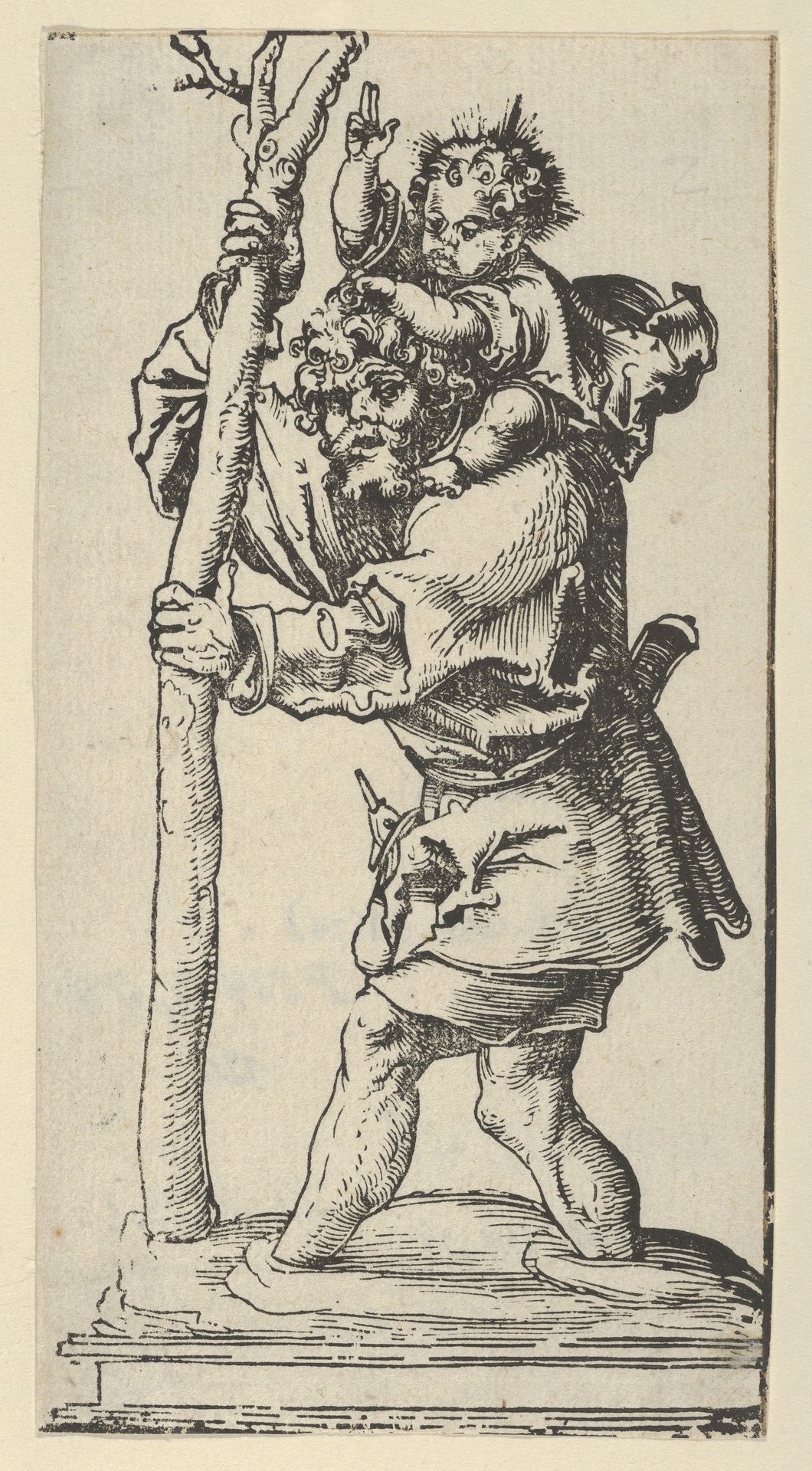 A Silver Statuette of St. Christopher, from the Wittenberg Reliquaries by Lucas Cranach the Elder