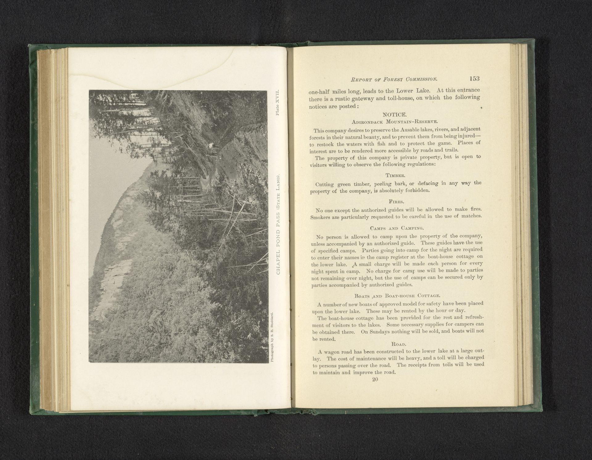 Chapel Pond Pass (State land) by Seneca Ray Stoddard