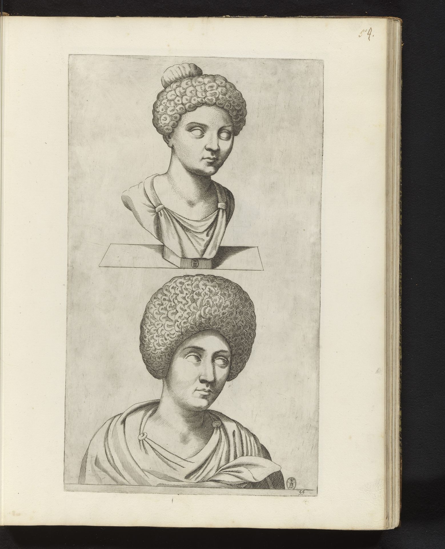 Bustes van keizerin Julia Titi by Luca Ciamberlano