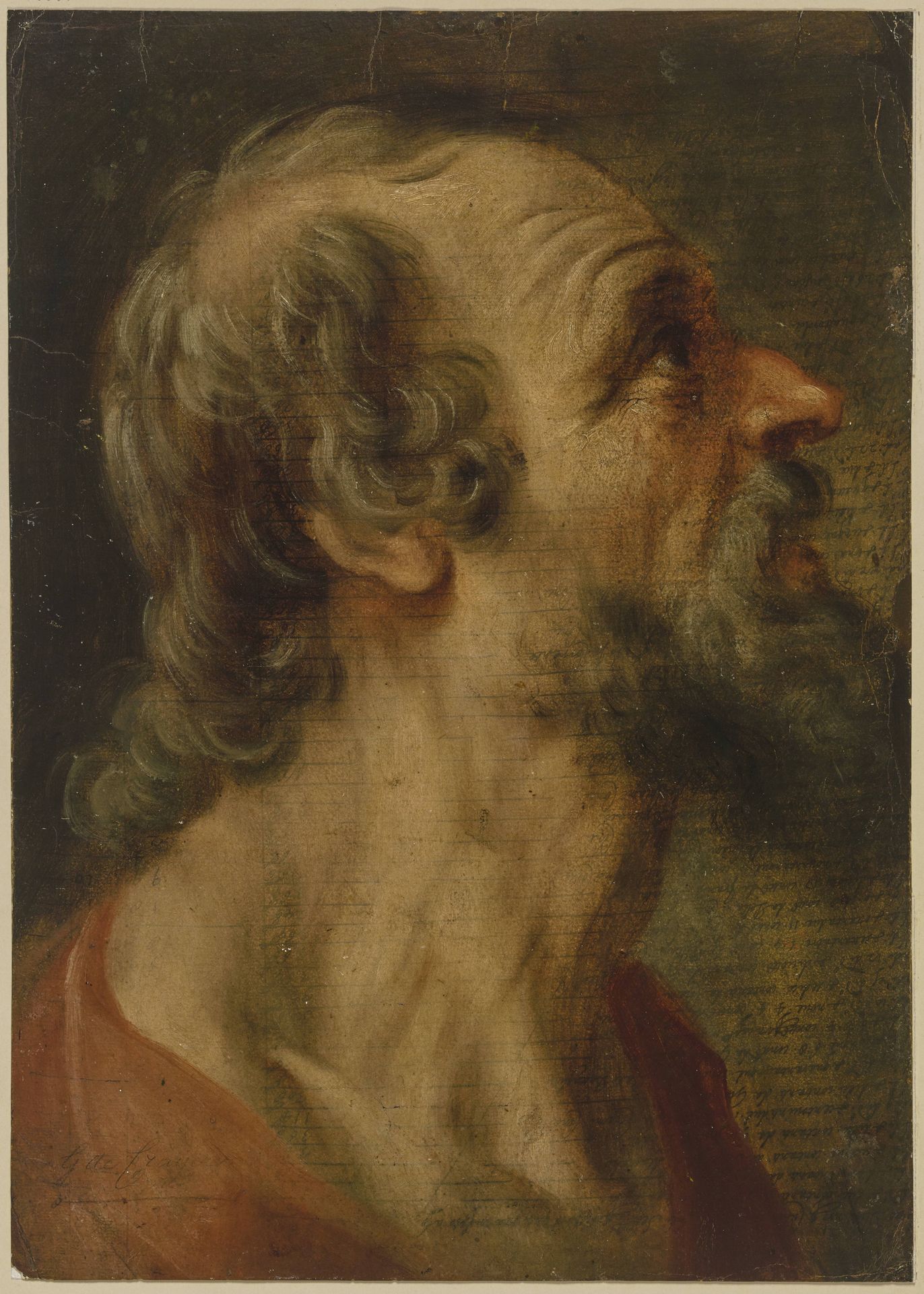 Brustbild eines älteren Mannes (Apostel_) nach rechts by Gaspar de Crayer