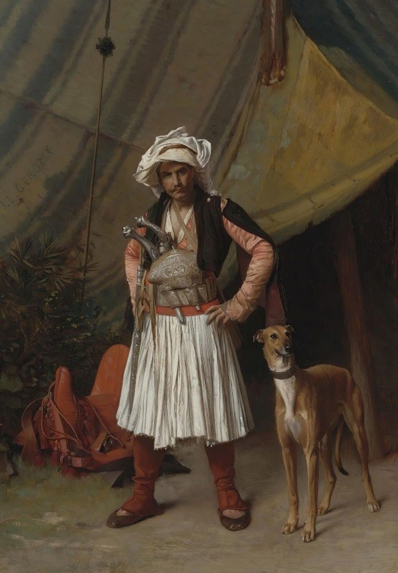 A Bashi-Bazouk And His Dog by Jean-Léon Gérôme