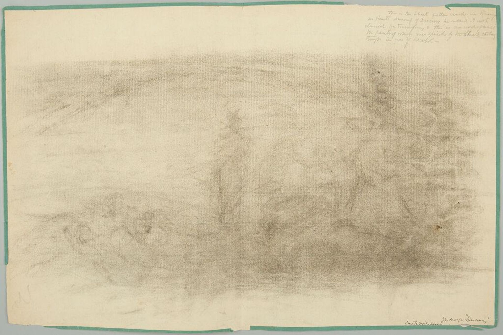 Tracing from William Morris Hunt's "The Discoverer" Fresco, Assembly Chamber, State Capitol, Albany, New York by William Rimmer