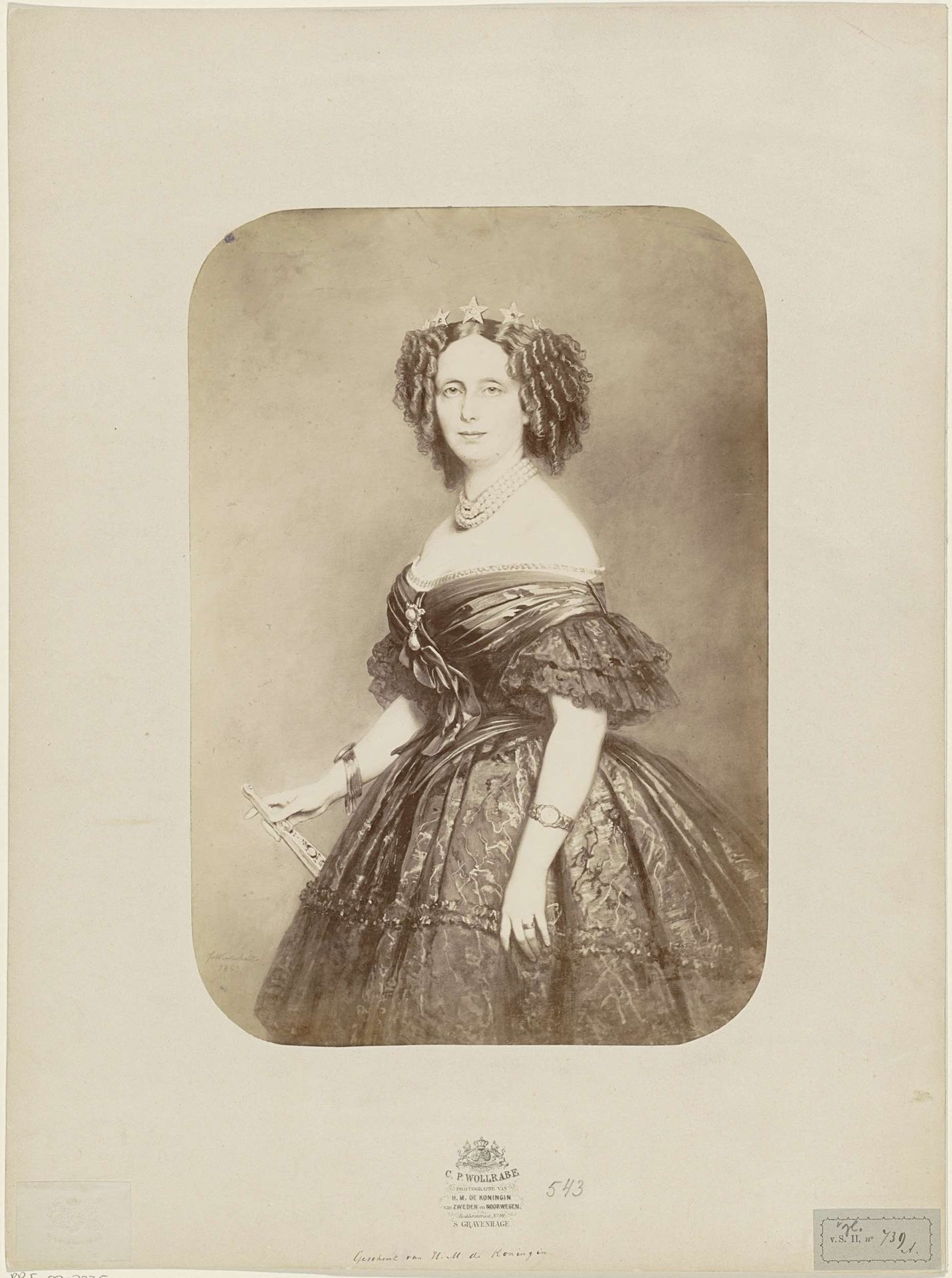 Portret van Sophie van Württemberg by Carl Philip Wollrabe