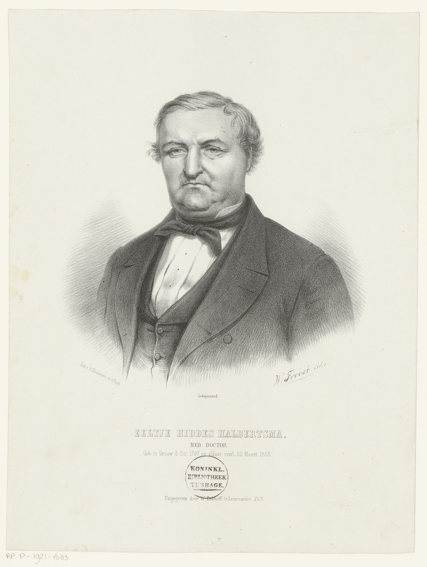 Portret van Eeltje Halbertsma by Willem (II) Troost