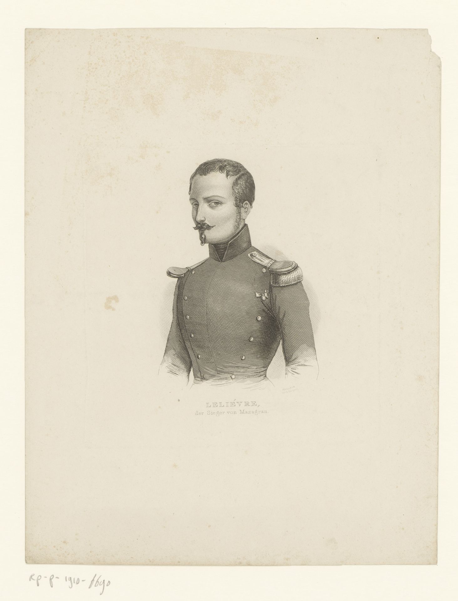 Portret van Hilaire Étienne Leliévre by F. Richter