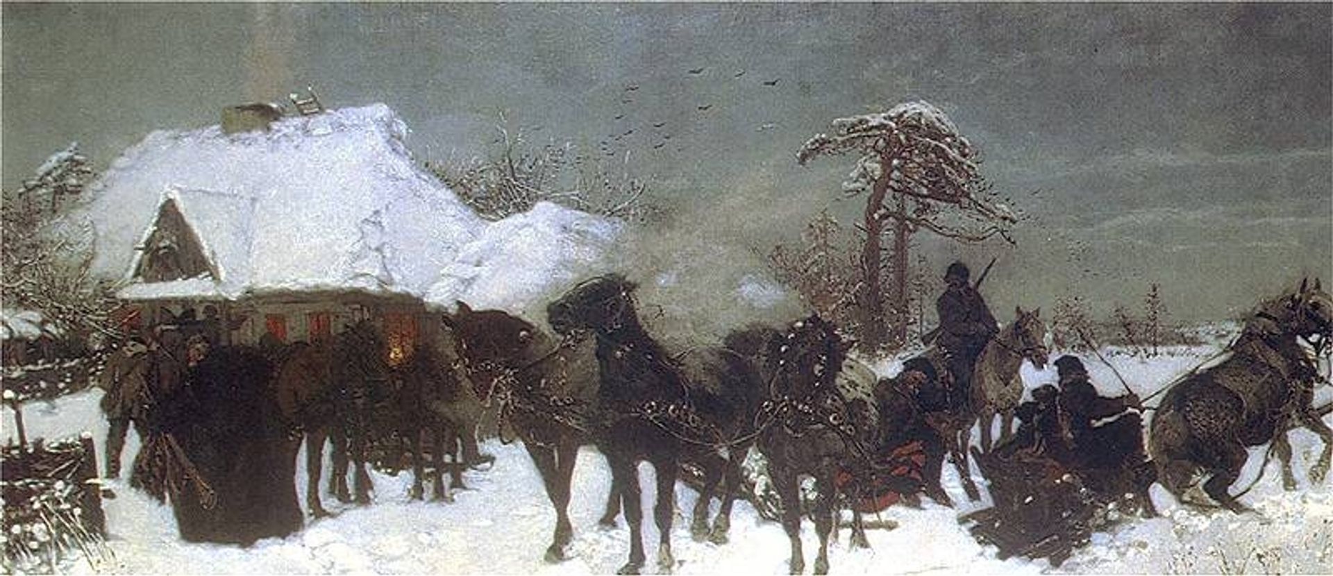 Zjazd Na Polowanie by Józef Chełmoński