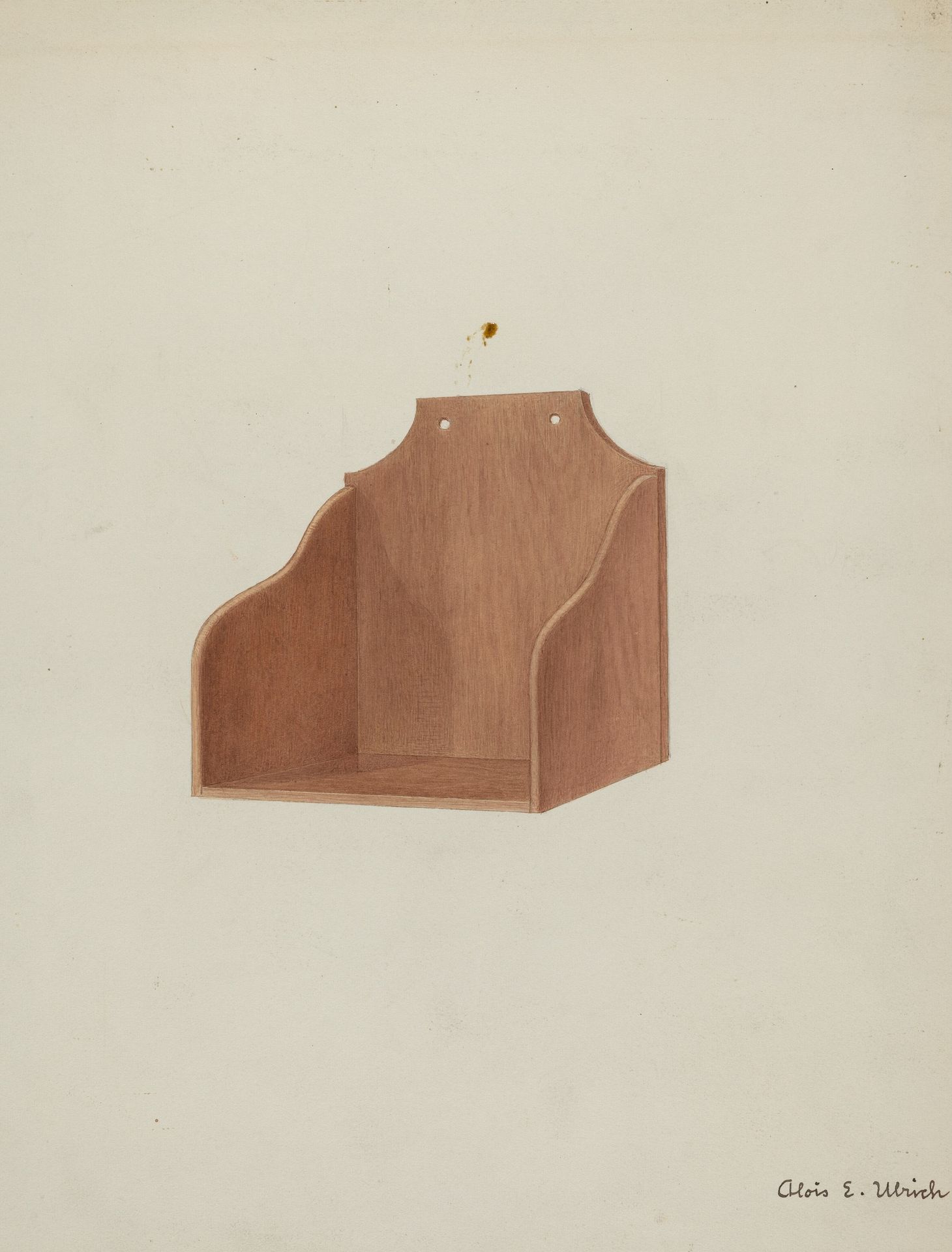 Shaker Wooden Wall Shelf by Alois E. Ulrich