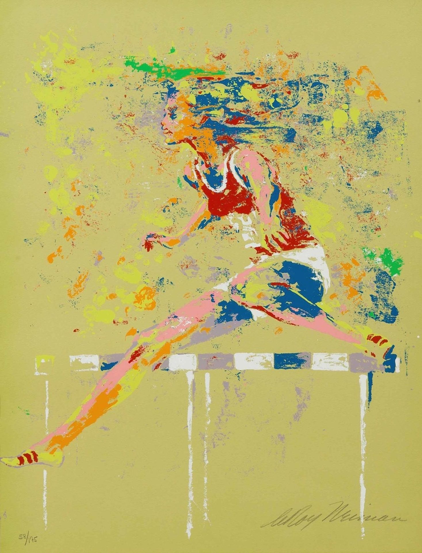 Hurdler by LeRoy Neiman