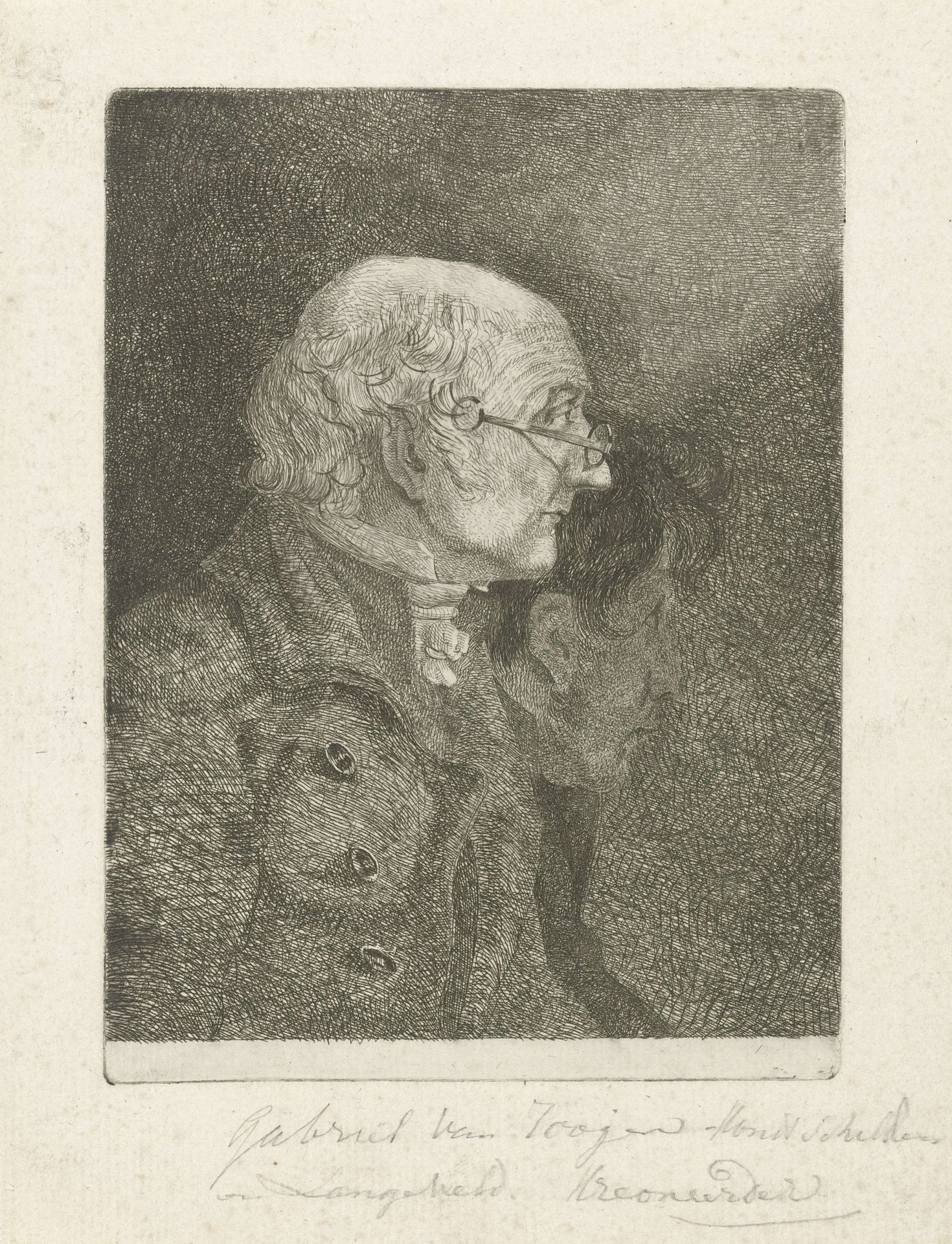 Portret van Gabriel van Rooyen en H. Langeveld by Gabriël van Rooyen
