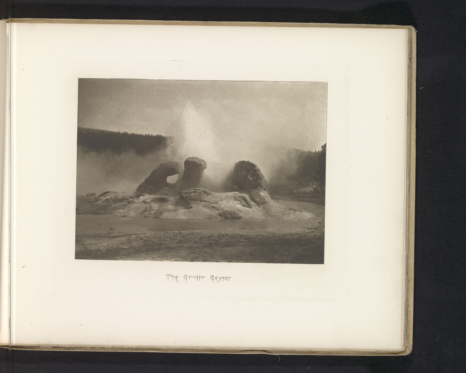 The Grotto Geyser by Frank Jay Haynes