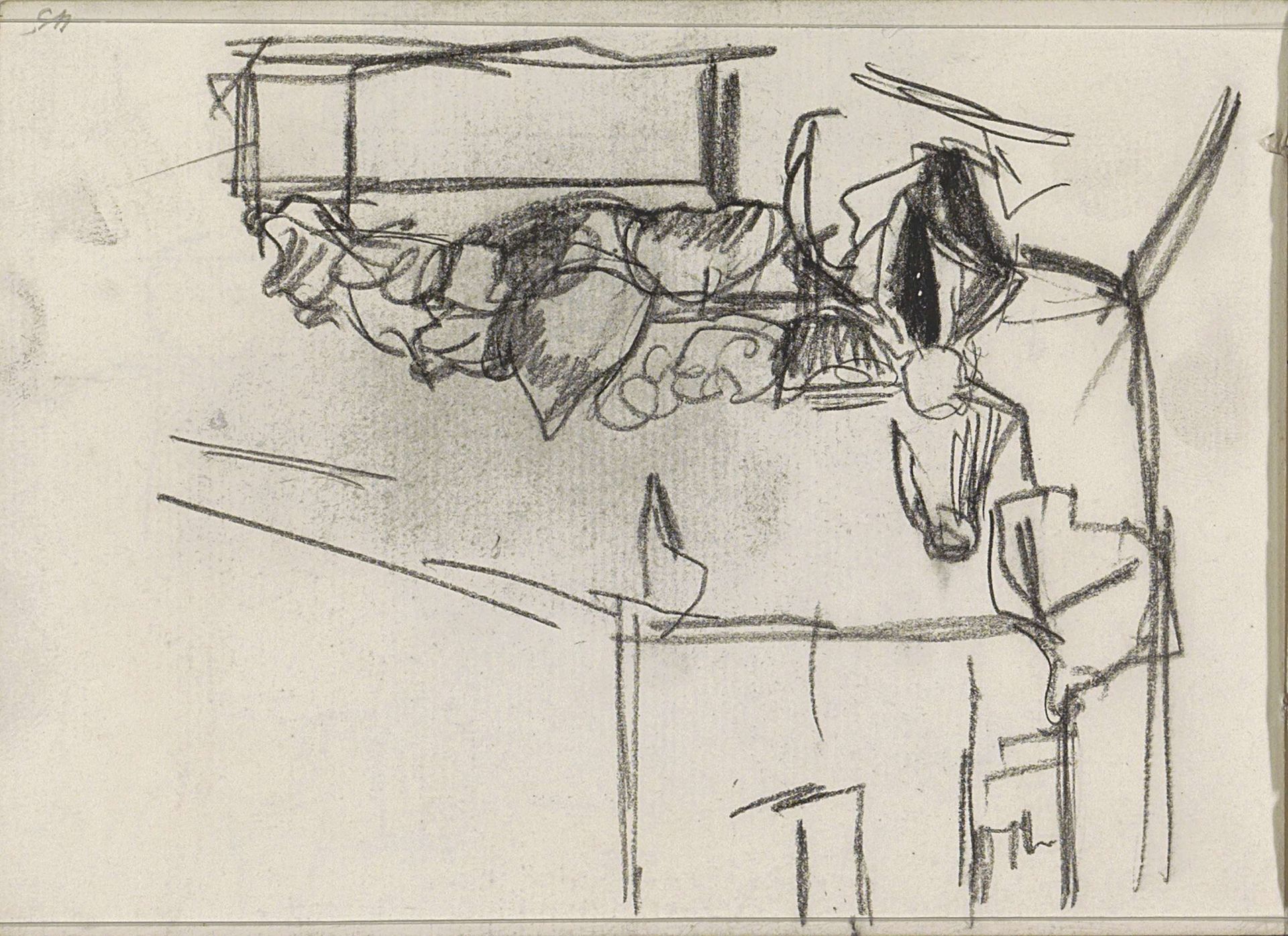 Figuren, mogelijk op straat by Isaac Israels