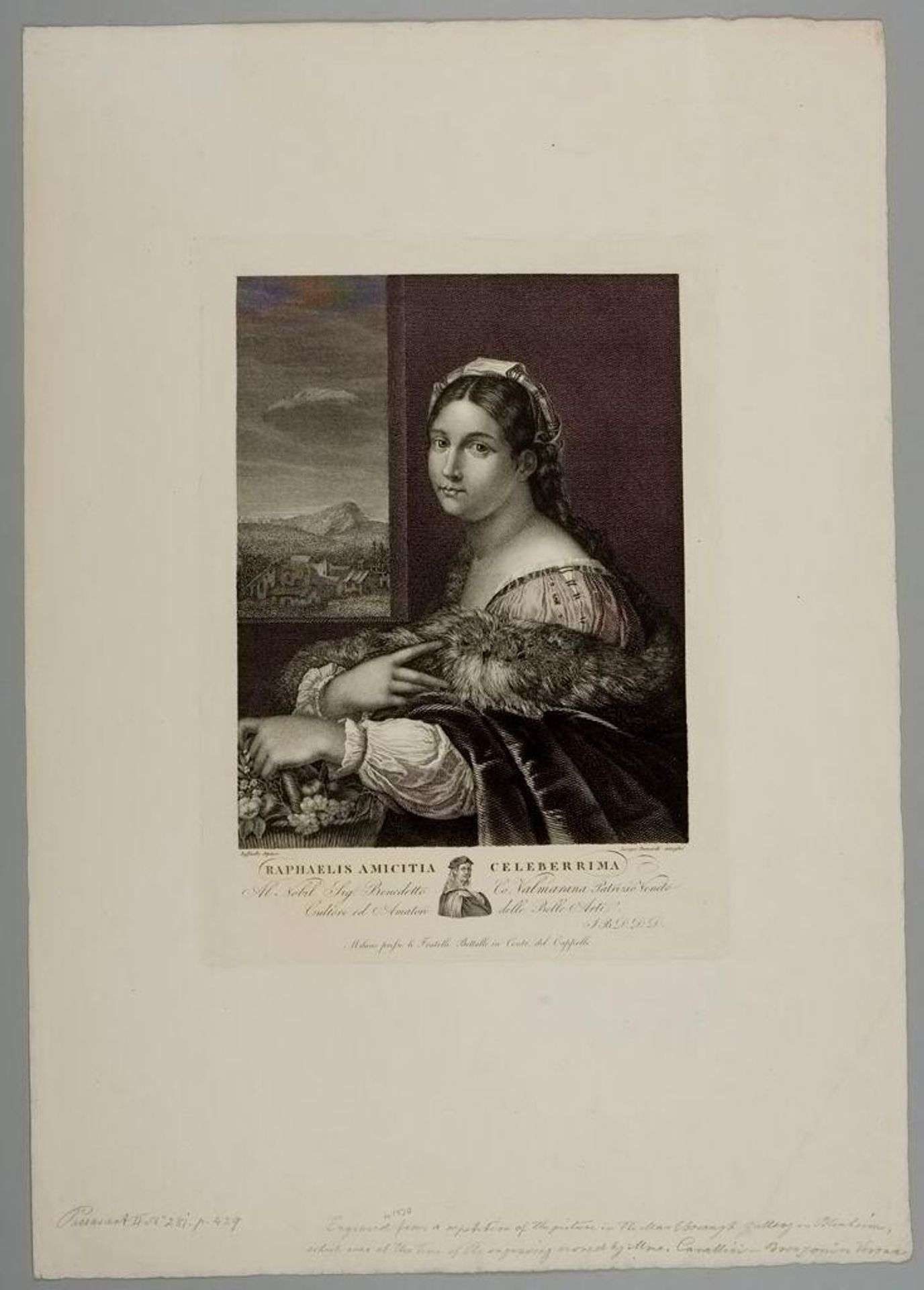 Raphaelis amicitia celeberrima by Jacopo Bernardi