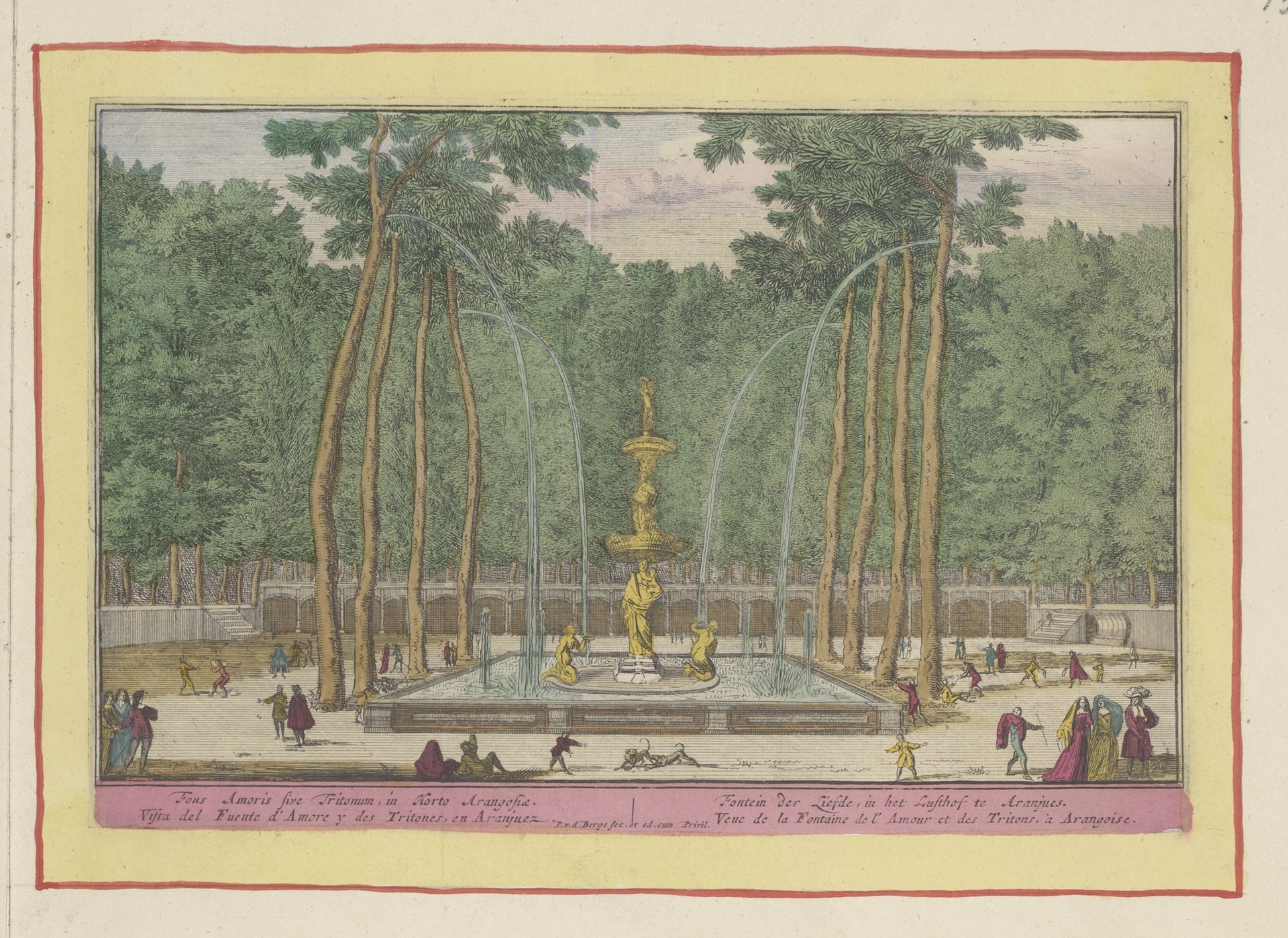 Fontein van de liefde in Aranjuez by Pieter van den Berge