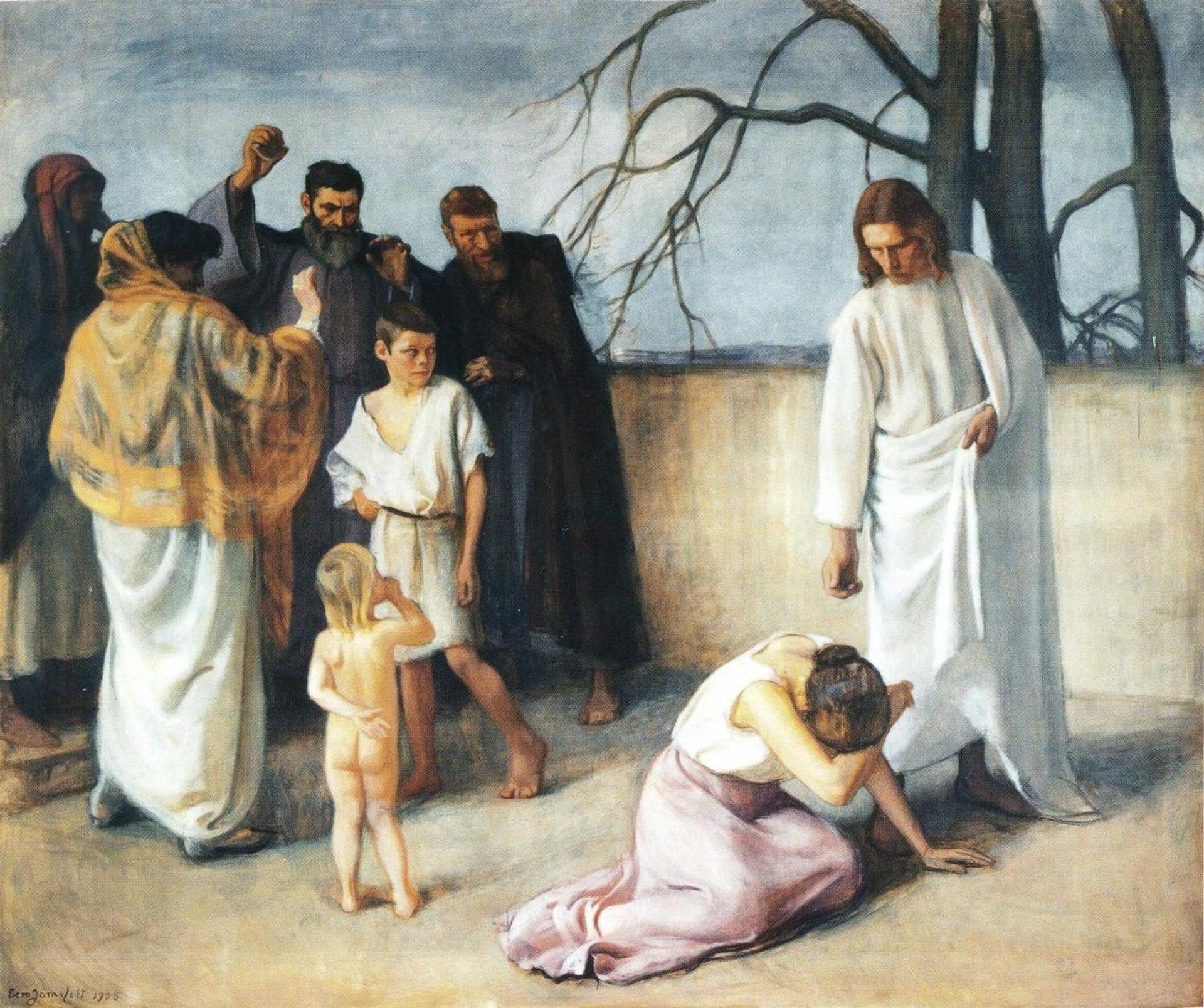 Jeesus Ja Aviorikoksesta Tavattu Nainen by Eero Järnefelt