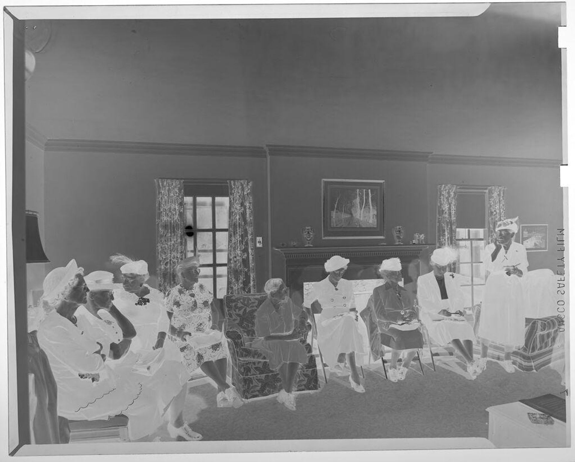 Untitled (elderly women at DAR meeting) by Jack Gould