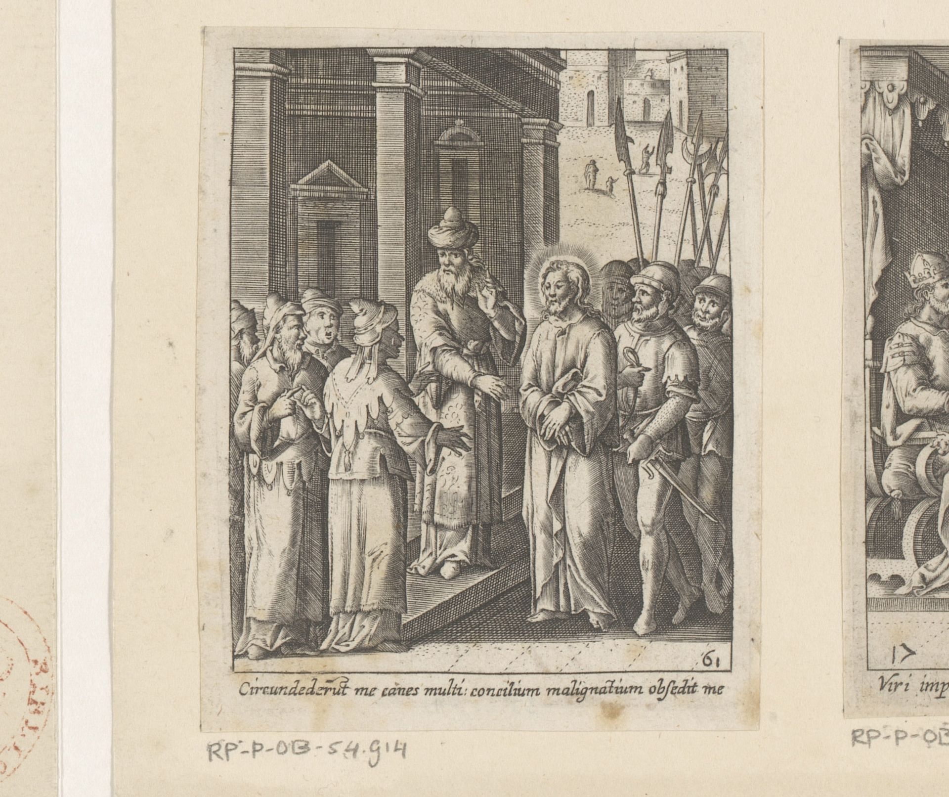 Christus voor Kajafas by Heinrich Ulrich
