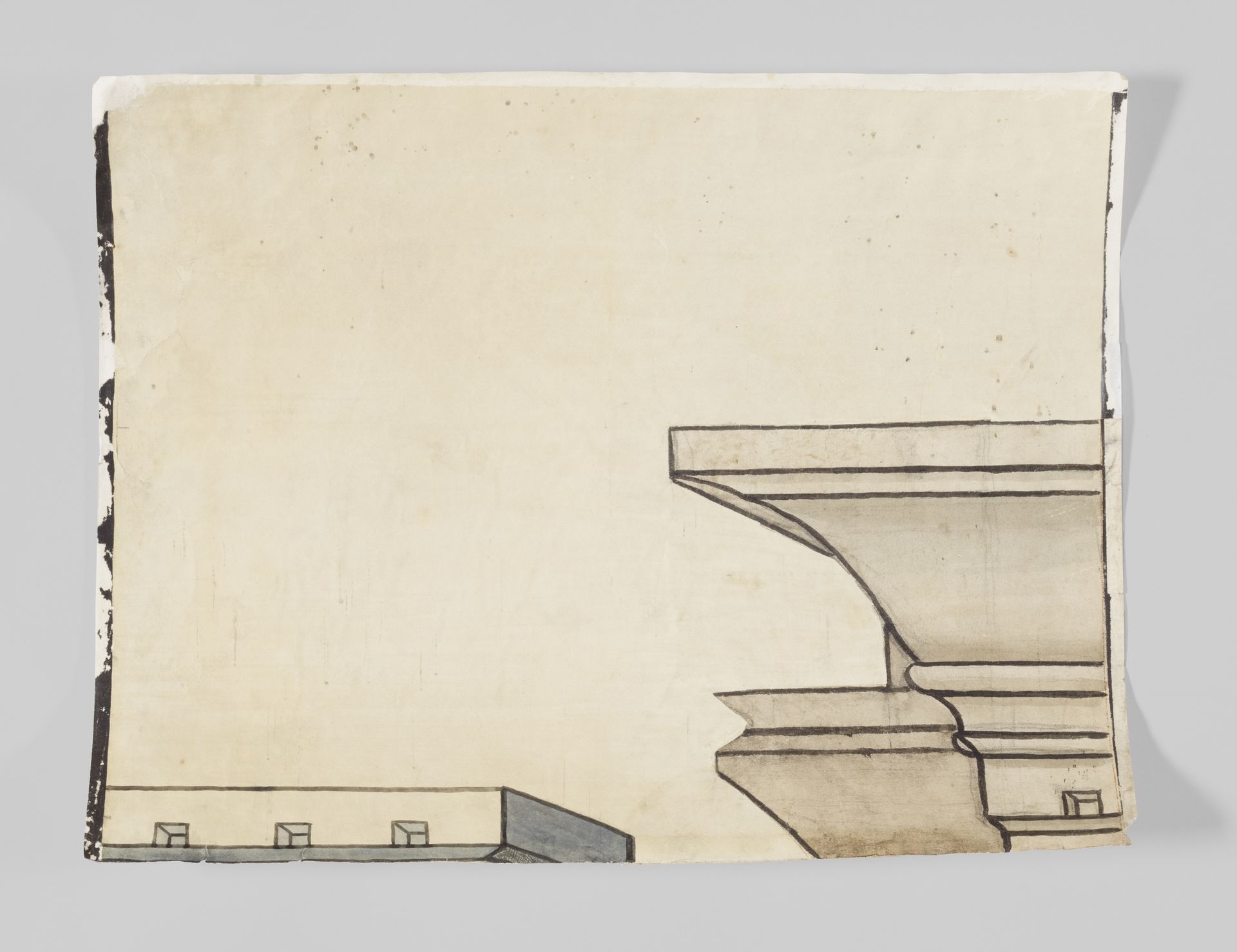 Los fragment karton voor het glasraam in de westgevel van Joris van Egmond (Bisschop van Utrecht 1535-1559) voor de Sint Bavo Kerk te Haarlem by Gerrit Boels