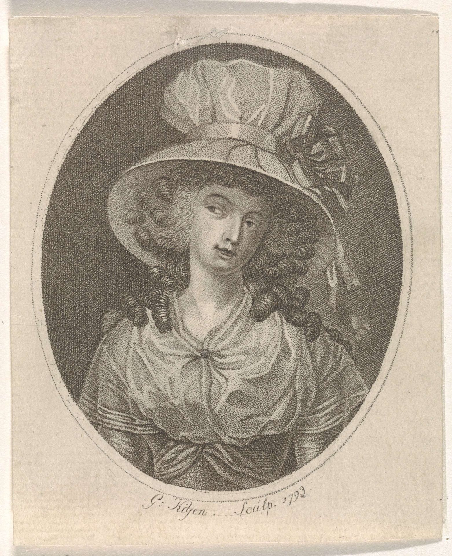 Portret van een vrouw by Govert Kitsen