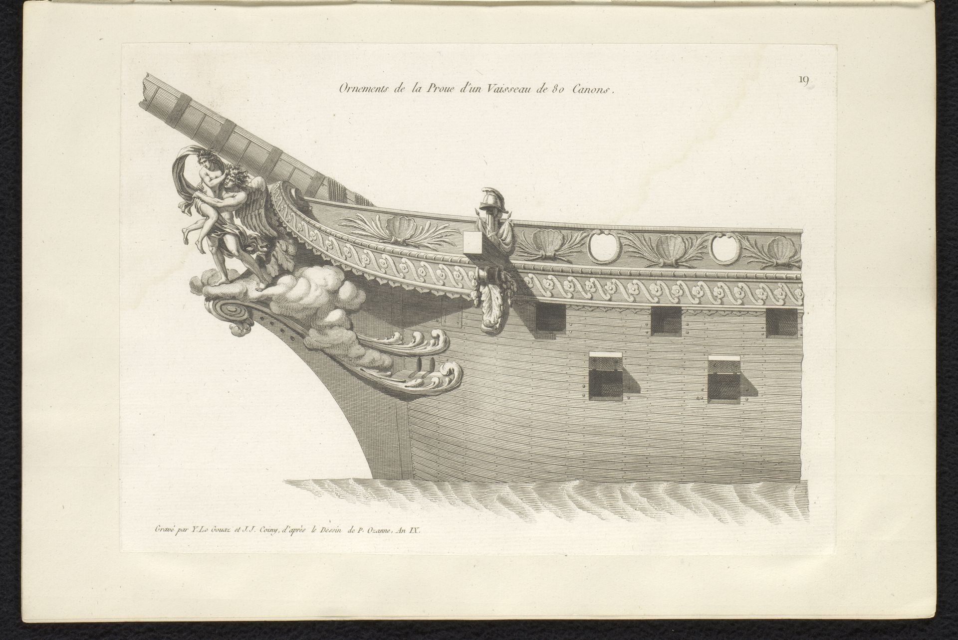 Voorsteven en boegbeeld van een zeilschip by Joseph Coiny