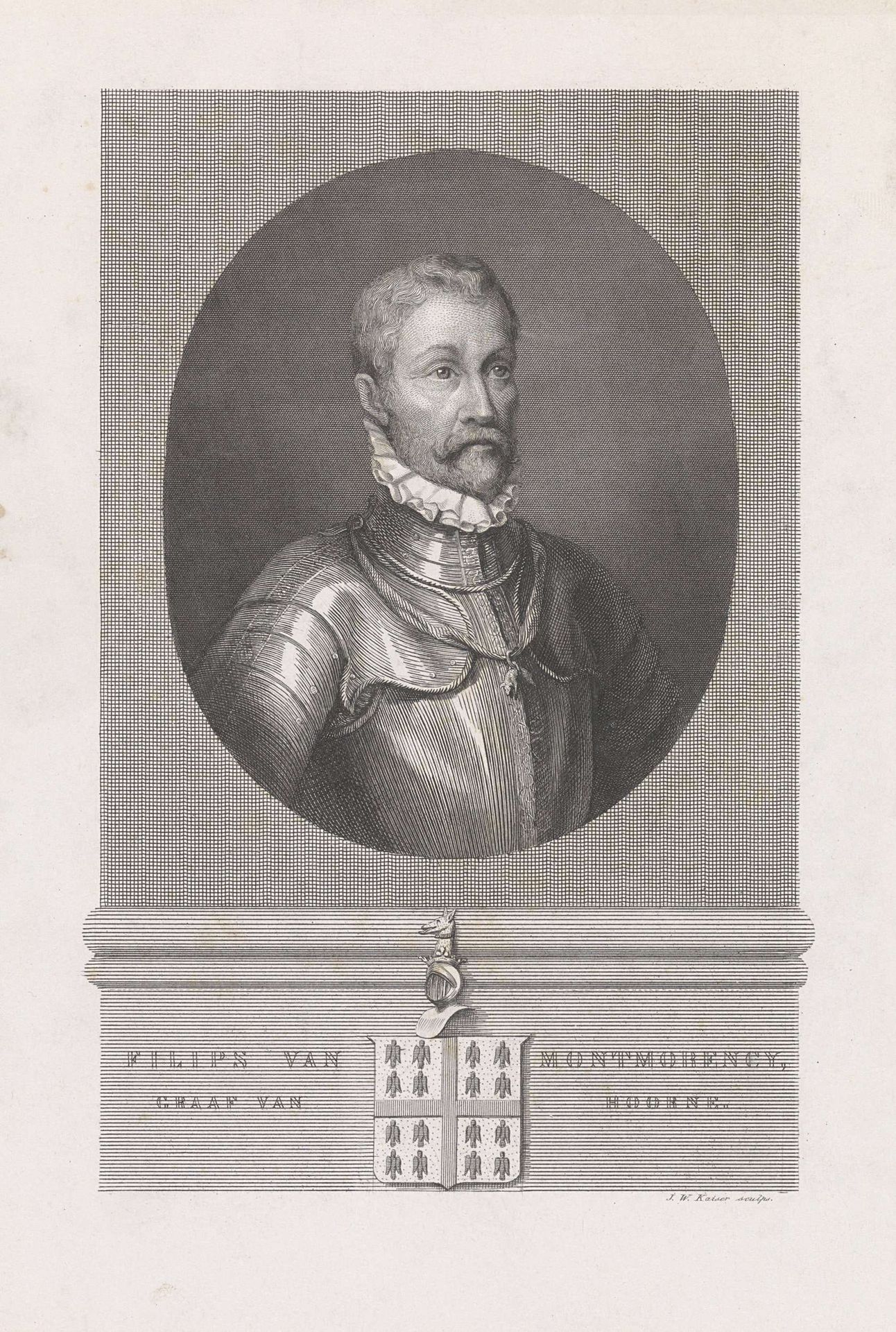 Portret van Philips van Montmorency, graaf van Horne by Johann Wilhelm (I) Kaiser