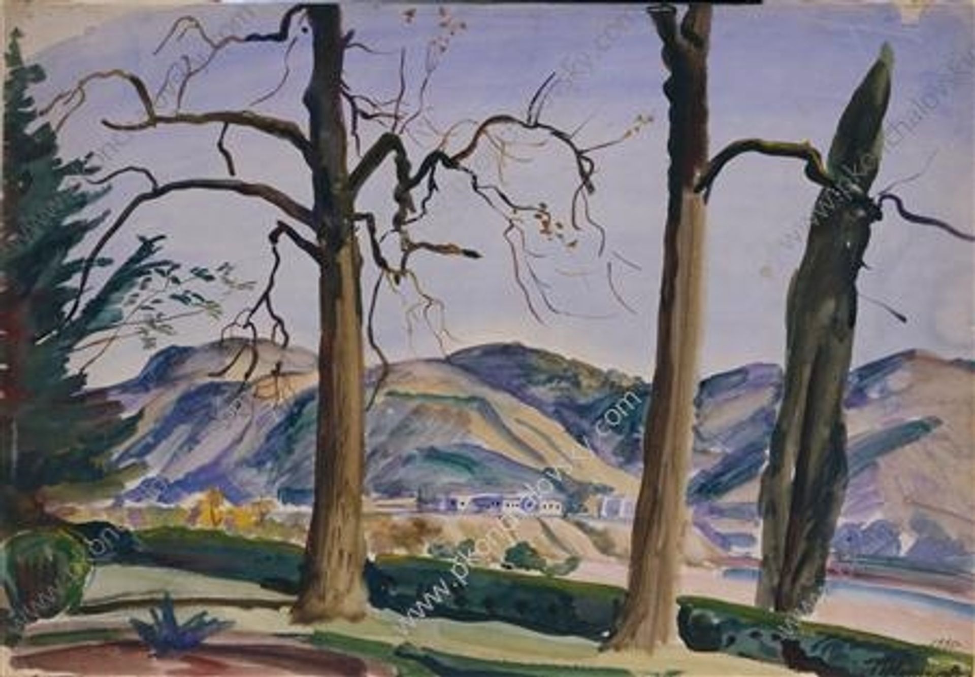 Kutaisi. Rionges. by Pyotr Konchalovsky
