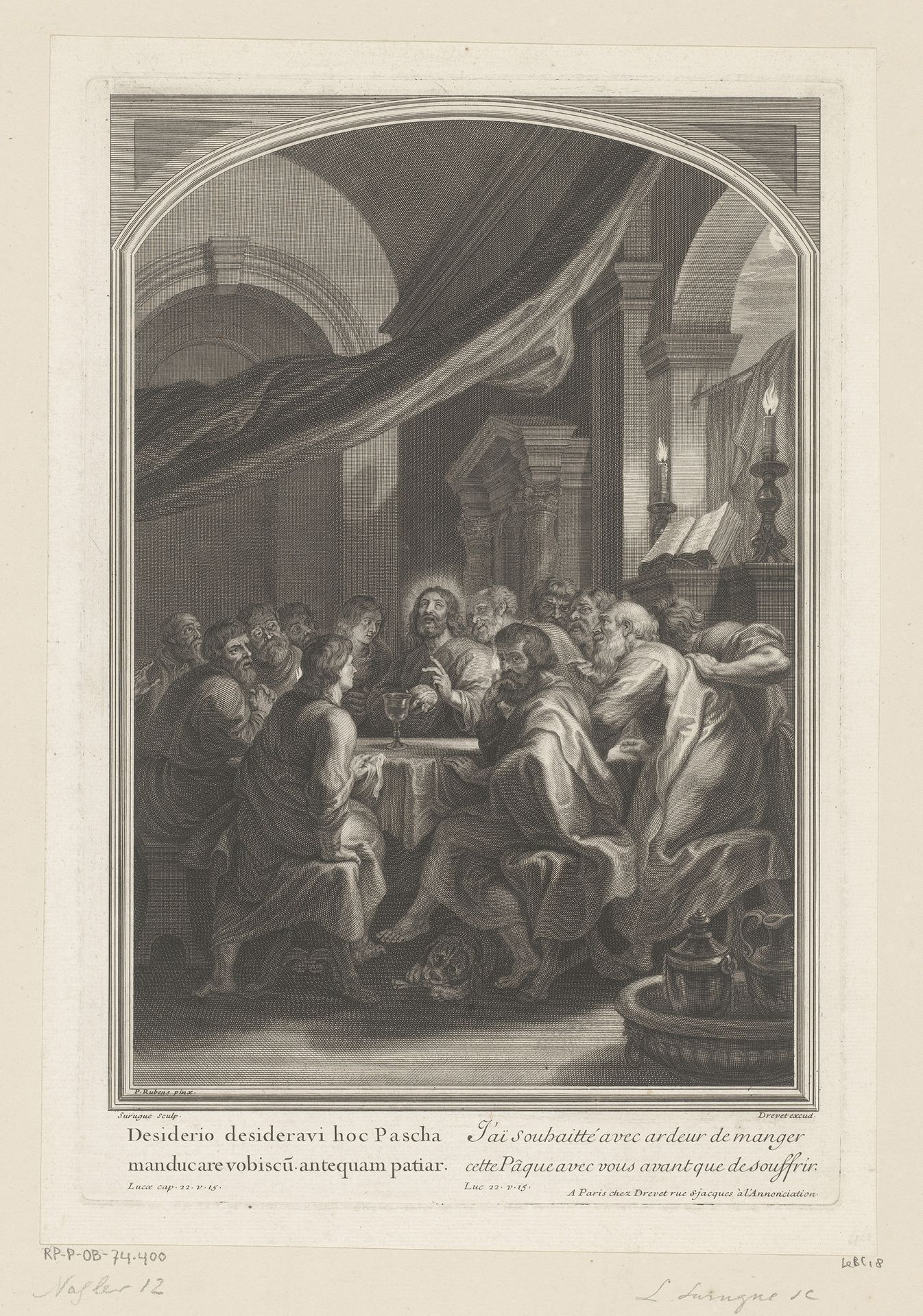 Het Laatste Avondmaal by Louis Surugue