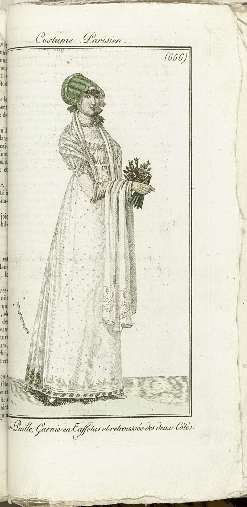 Journal des Dames et des Modes, Costume Parisien, 1805, An 13 (656) Capote de Paille,... by Horace Vernet