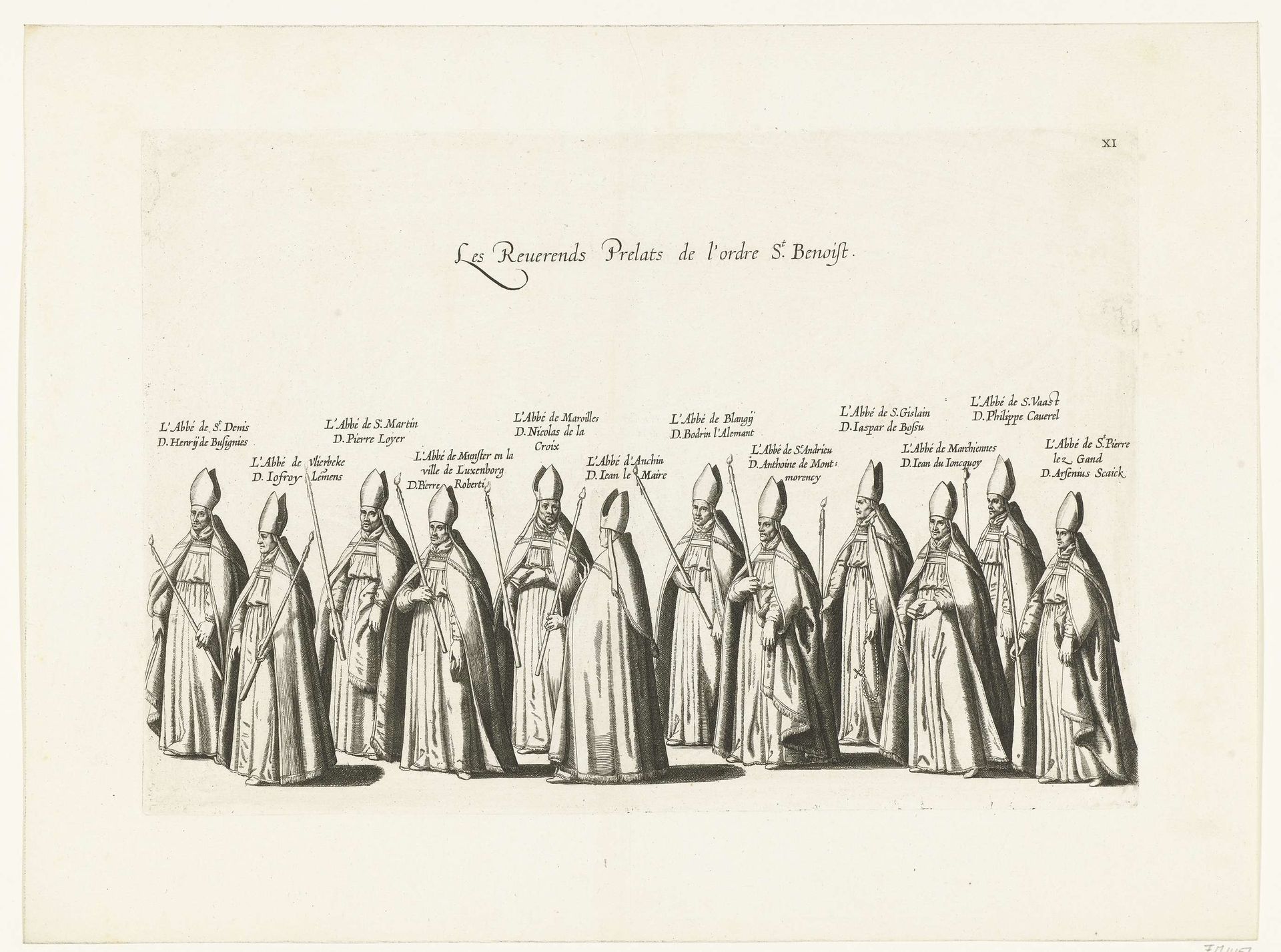 Begrafenisstoet van aartshertog Albrecht (plaat XI), 1622 by Cornelis Galle I