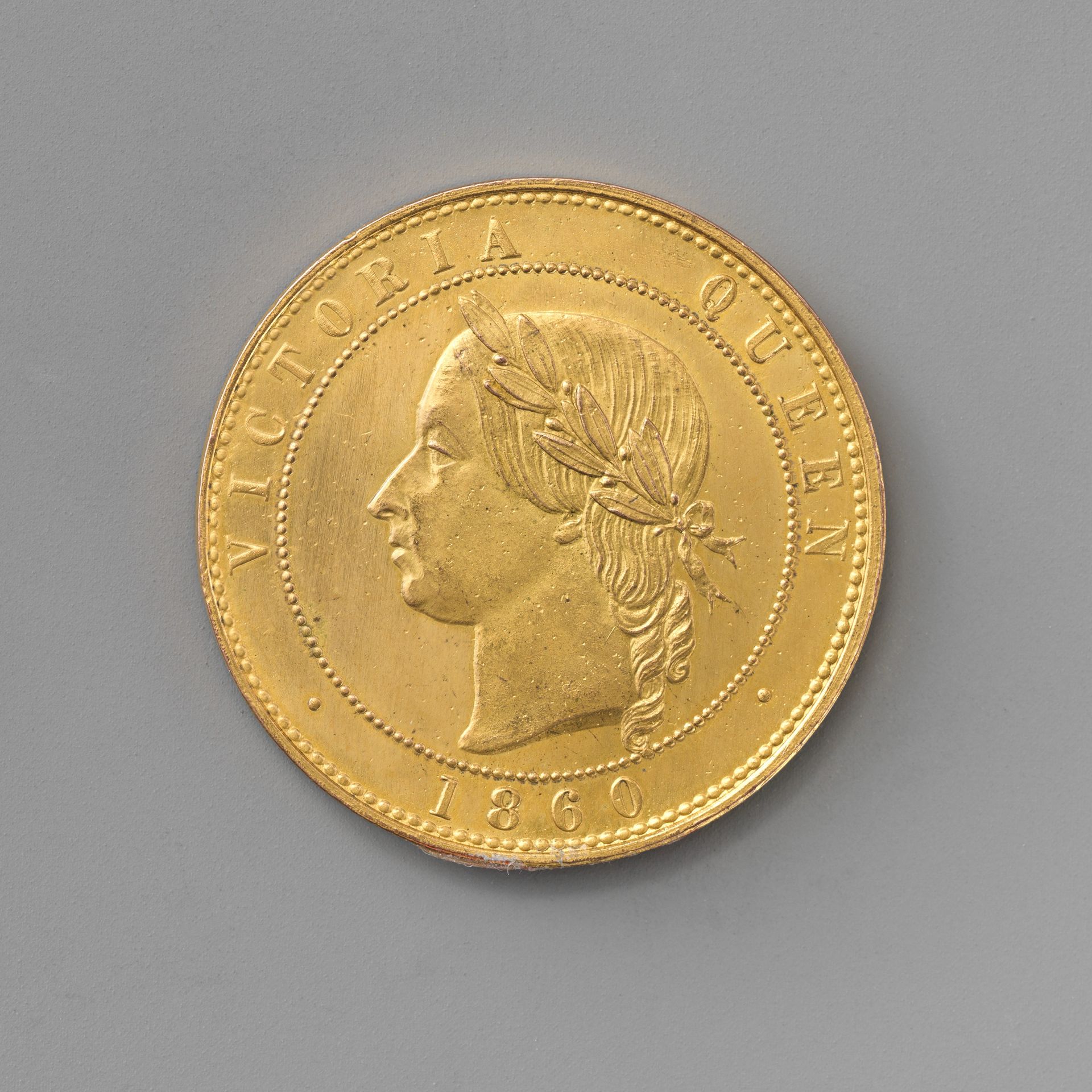 Pattern penny of Queen Victoria by Joseph Moore