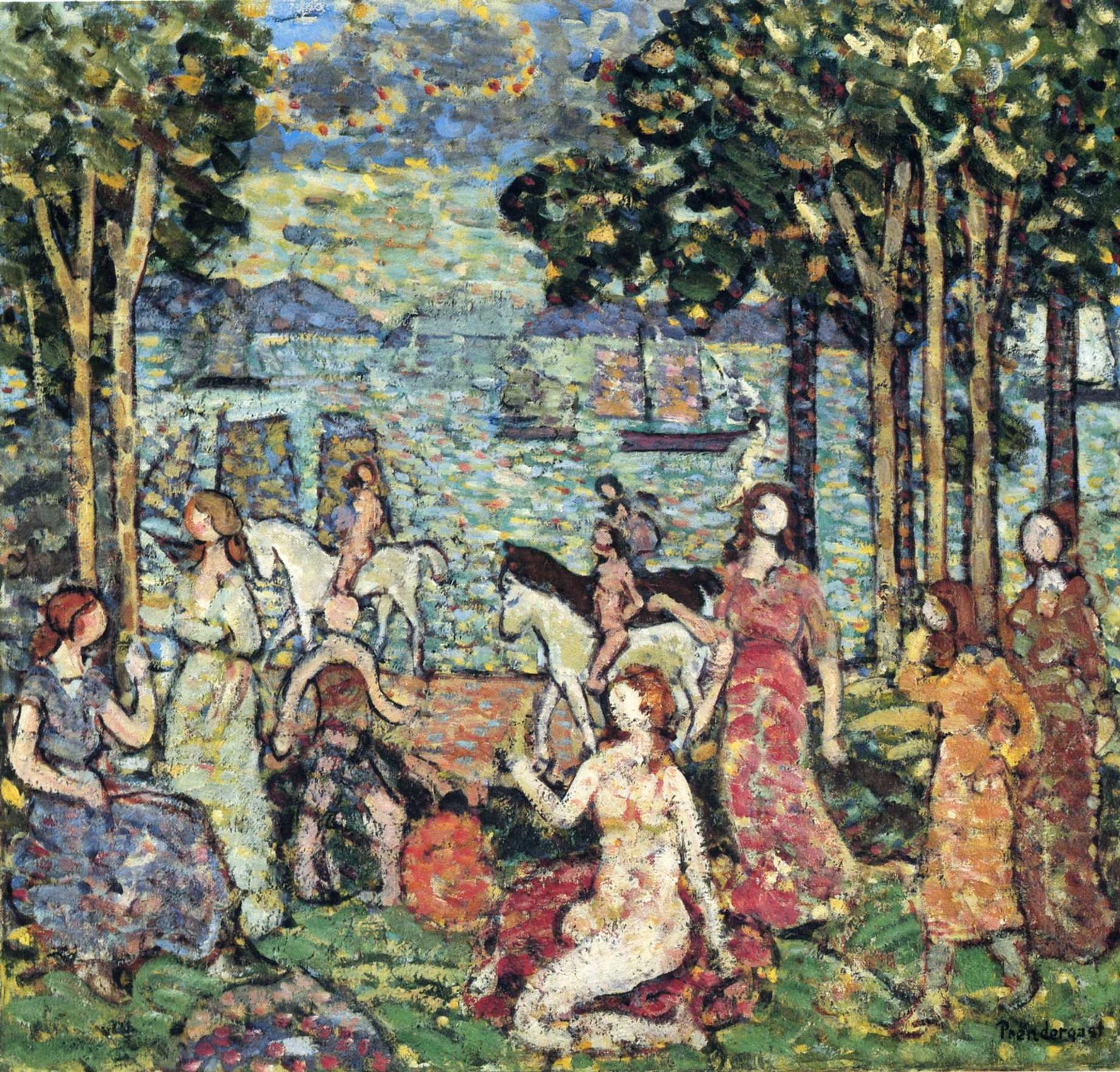 The Promenade by Maurice Prendergast