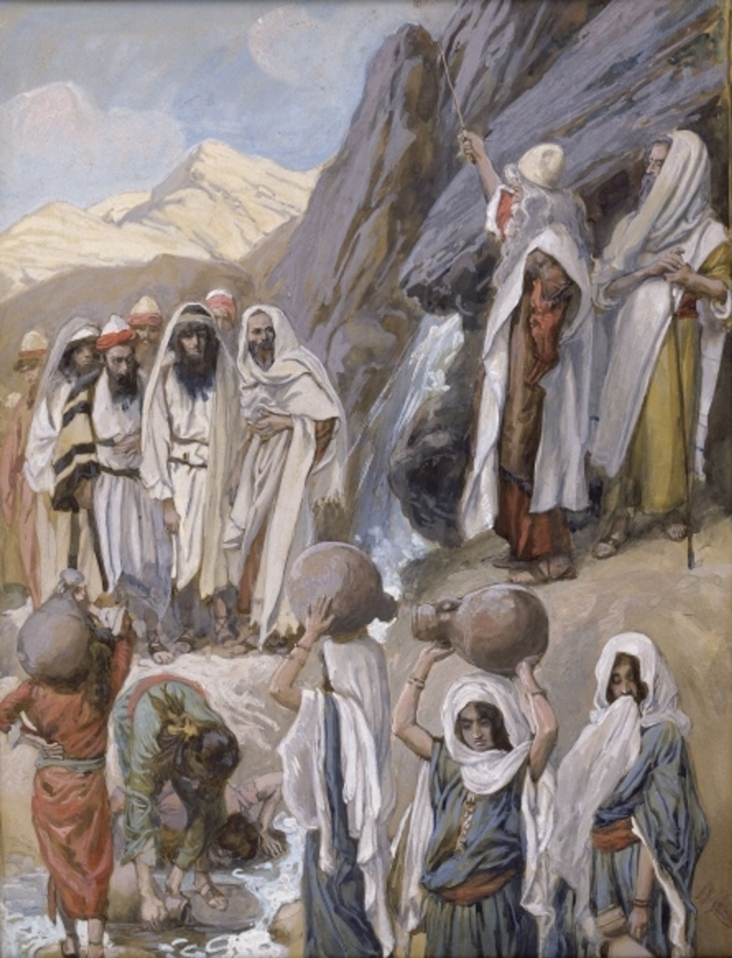 Moses Strikes the Rock by James Tissot