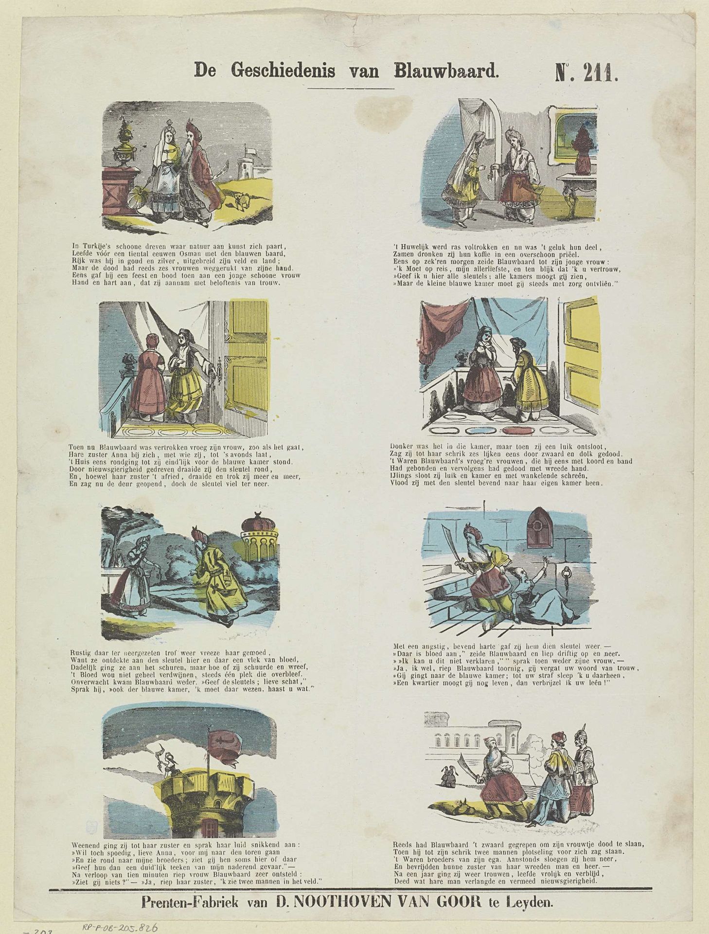 De geschiedenis van Blauwbaard by Dirk Noothoven van Goor