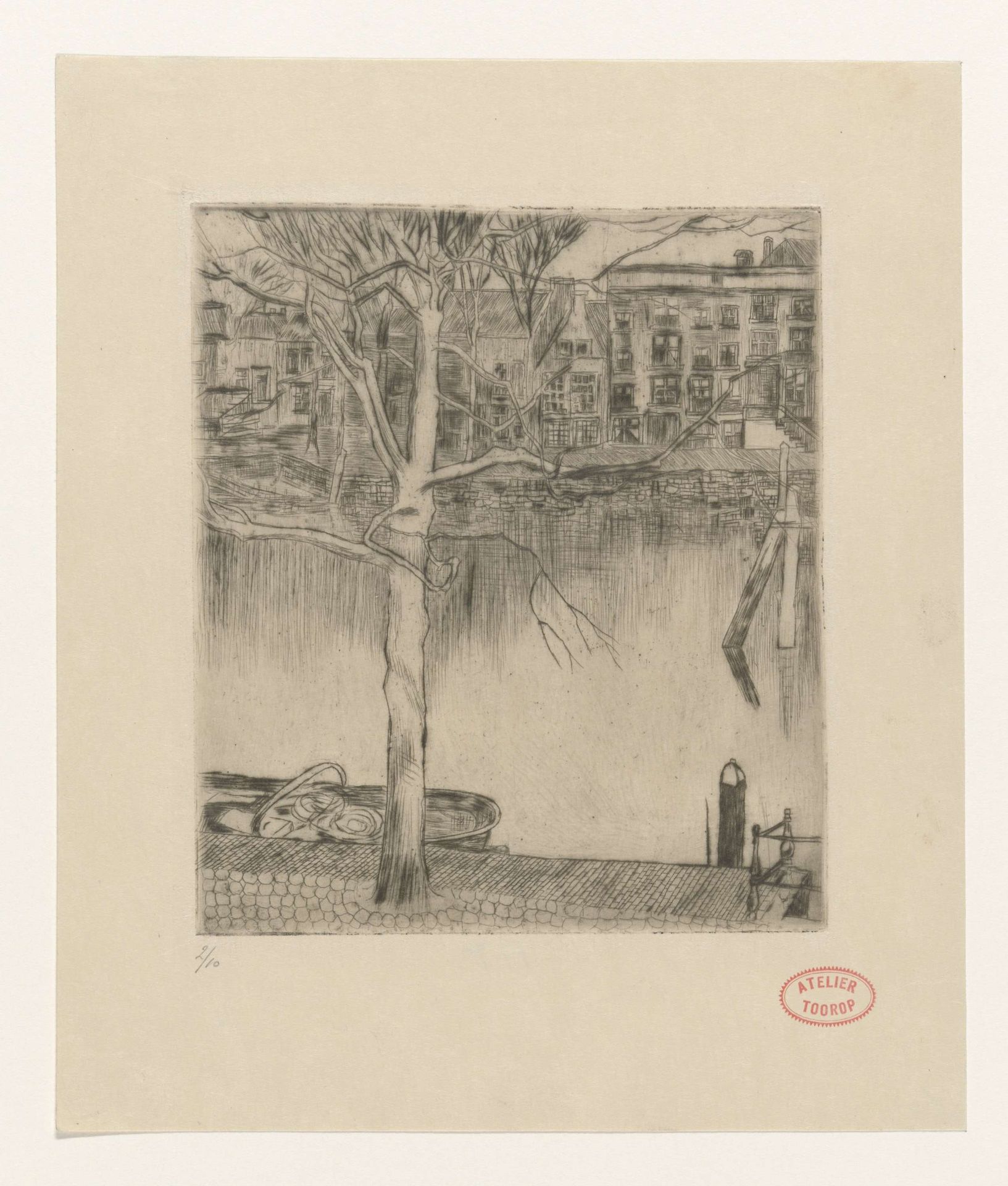 Gracht in Dordrecht by Jan Toorop