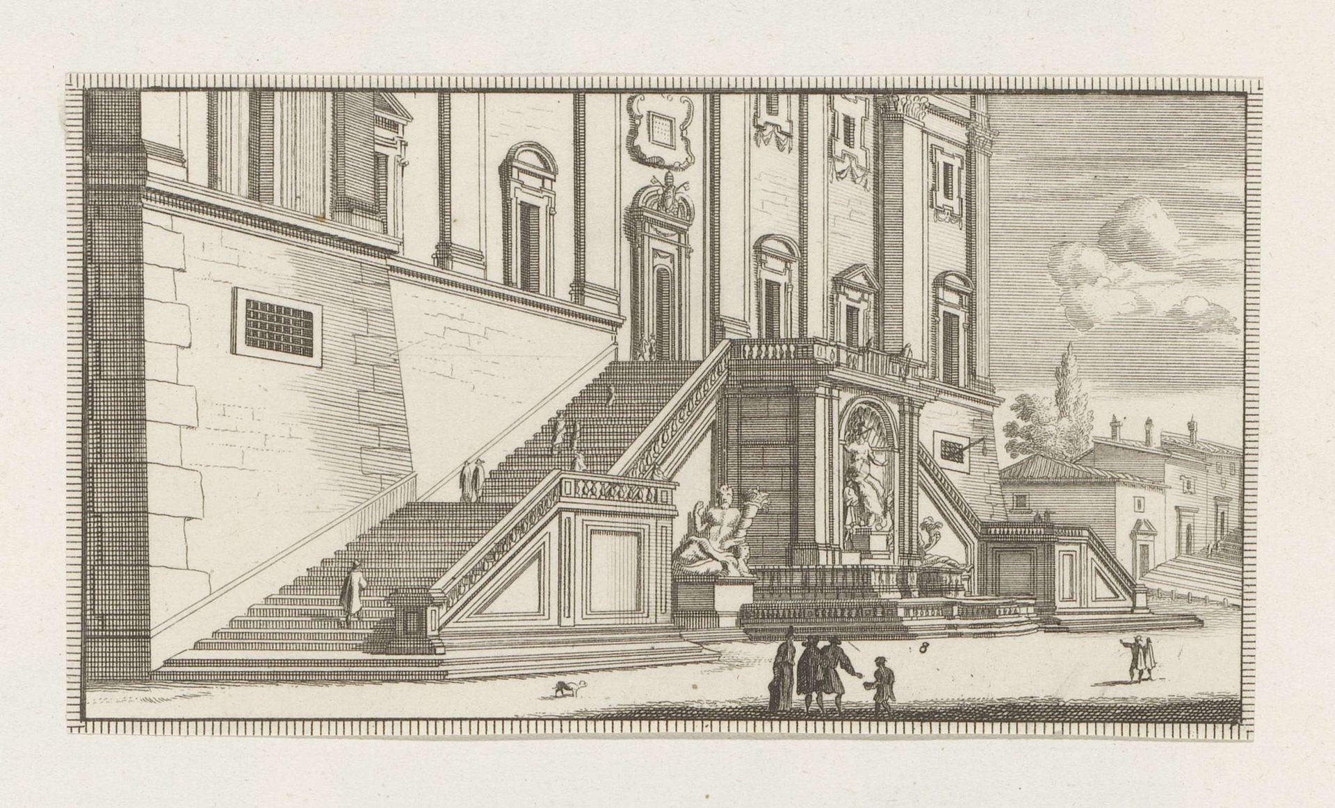 Fontana della Dea op het Capitool te Rome by Jacobus Baptist
