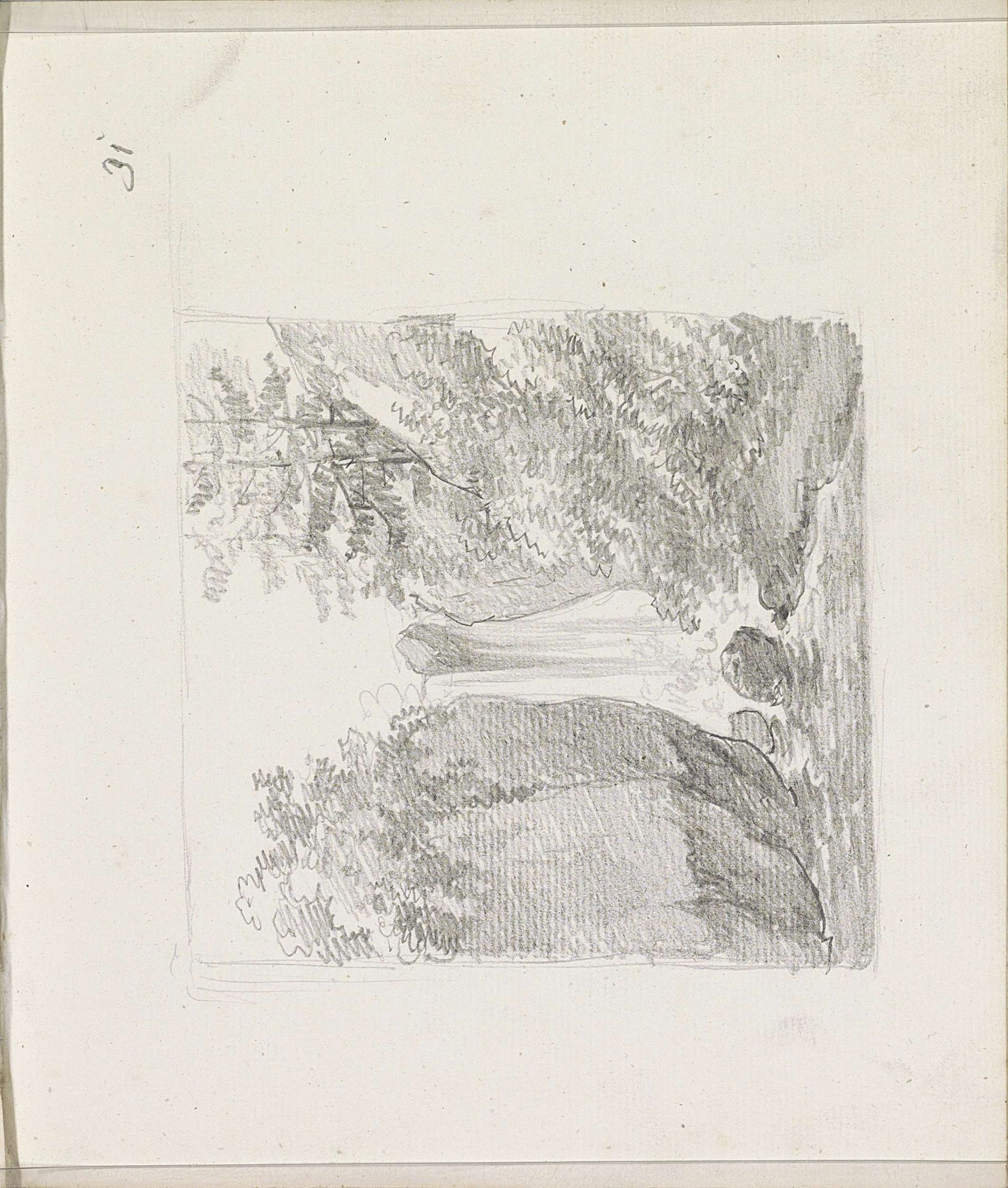 Waterval tegen een rotswand by Andreas Schelfhout
