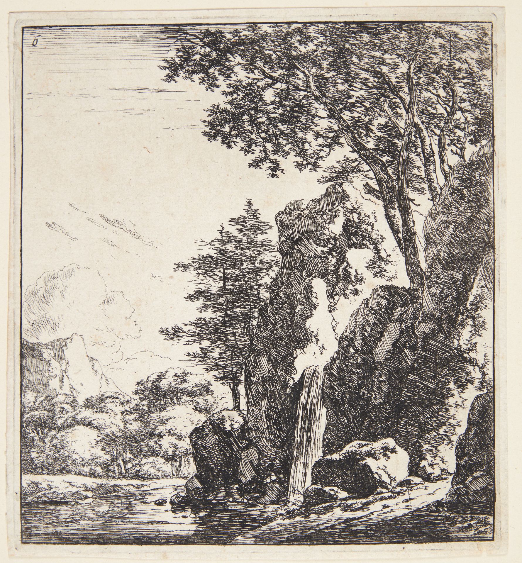 Bæk mellem to klipper by Herman Naiwincx