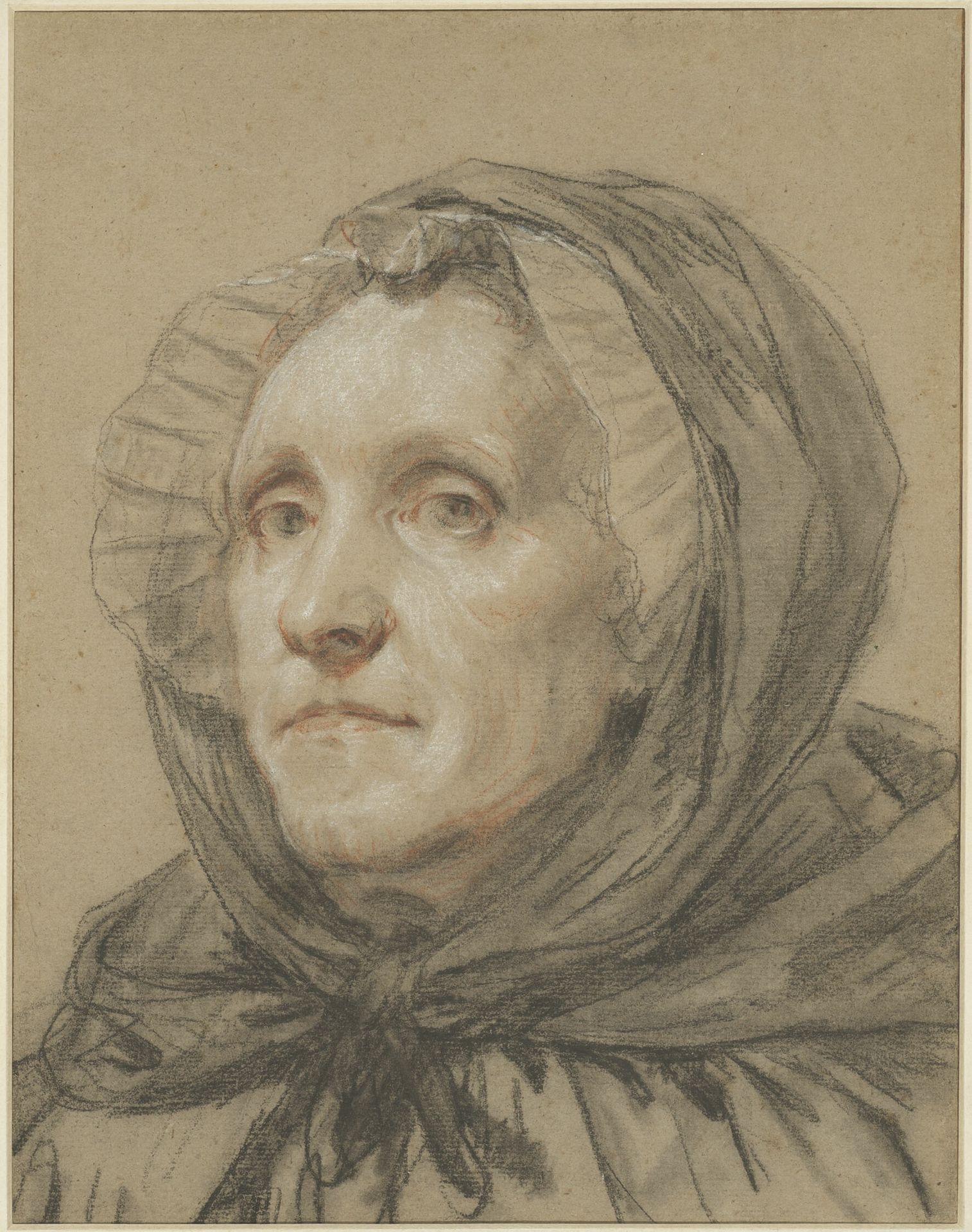 Portrait of the Artist's Mother by Jean-Baptiste Greuze