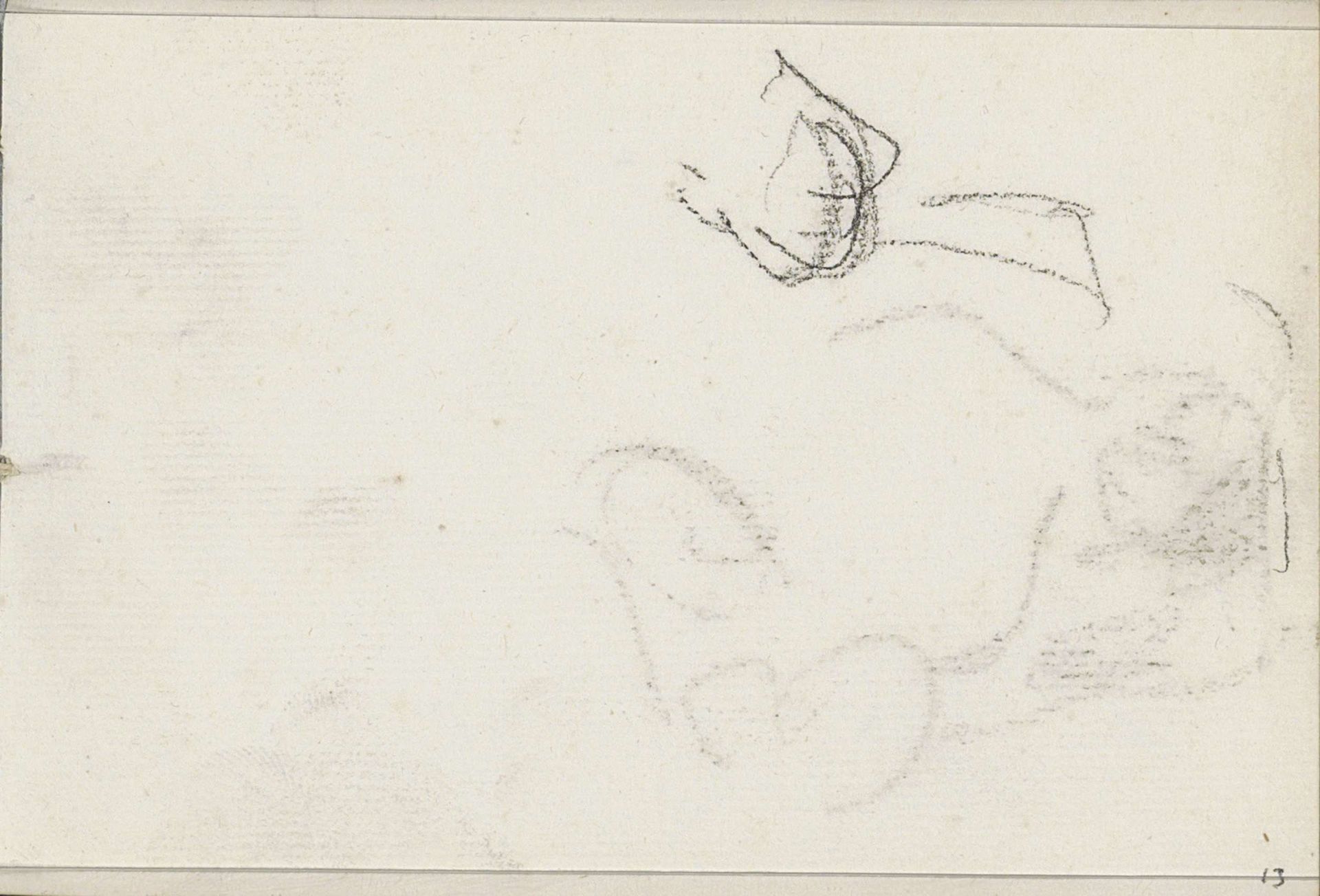 Figuurstudie, mogelijk een vrouwenhoofd by Isaac Israels