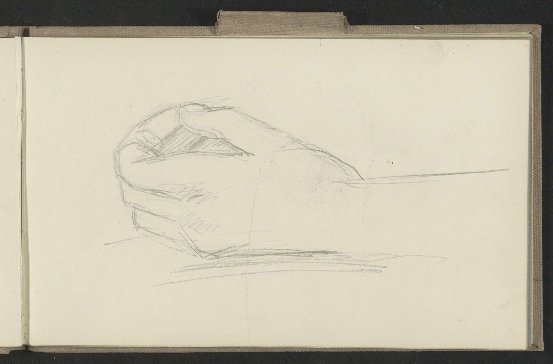 Linkerhand rustend op een oppervlak by Jozef Israëls