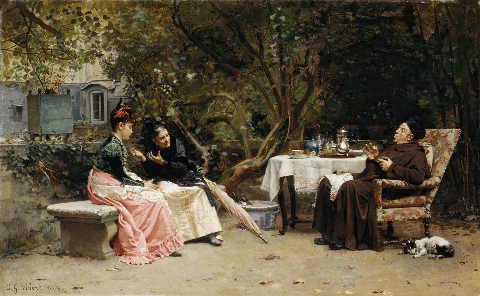 The Reprimand by Jehan Georges Vibert