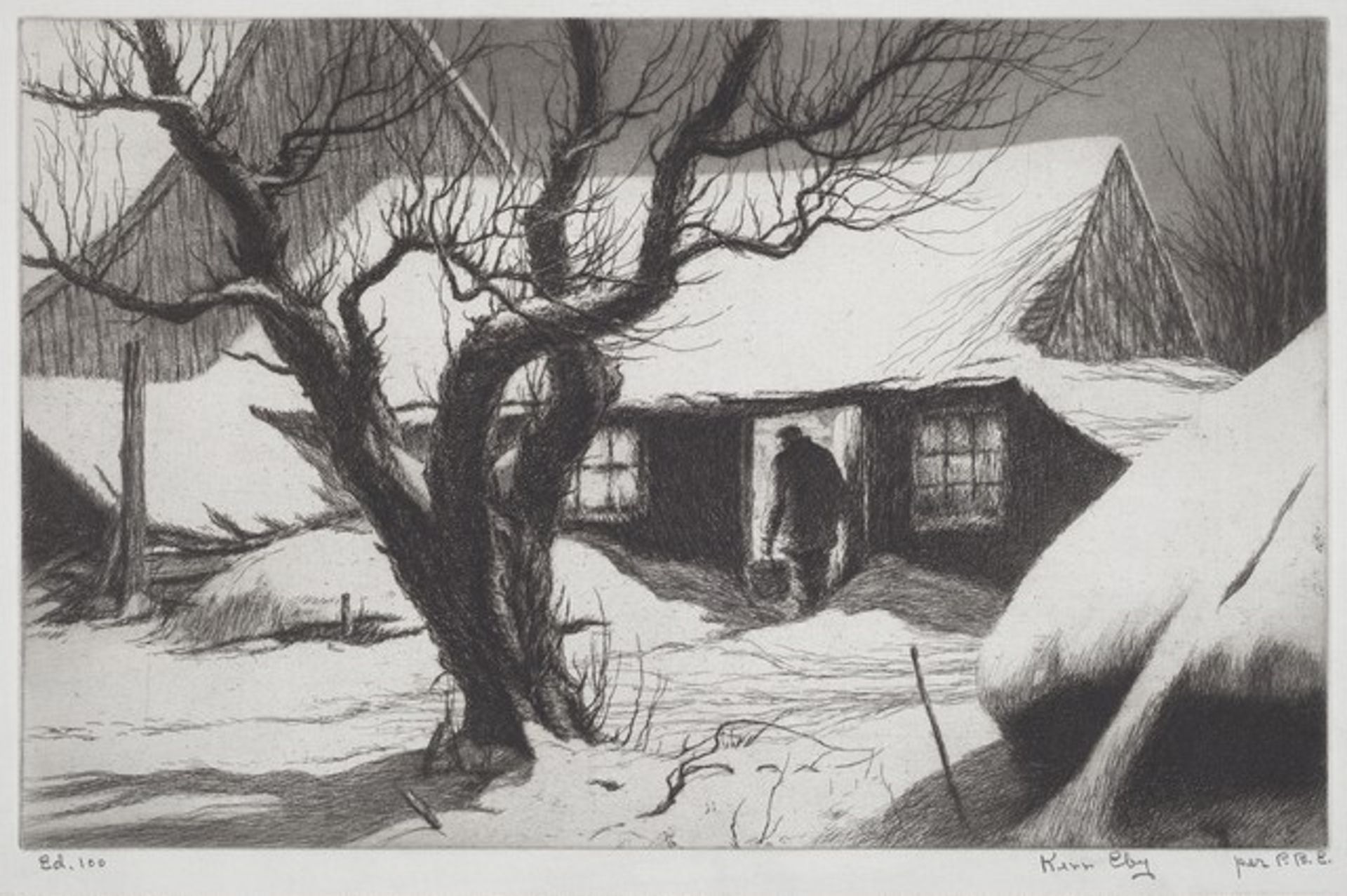 Cow Shed by Kerr Eby