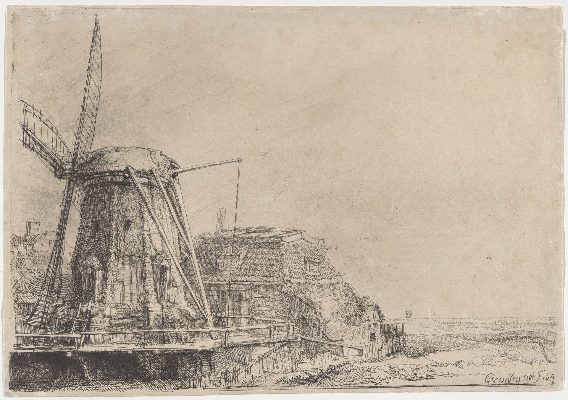 The Windmill by Rembrandt van Rijn