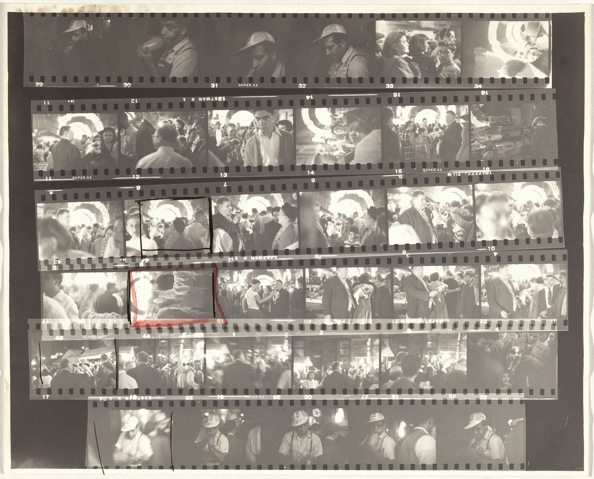 San Gennaro festival--New York City no number/Black White and Things 23 by Robert Frank